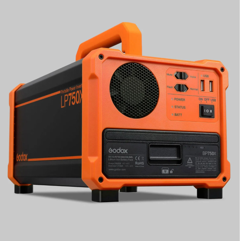 Godox Godox LP750X Portable Power Inverter with TWO 15,000mAh LiFePO4 Batteries