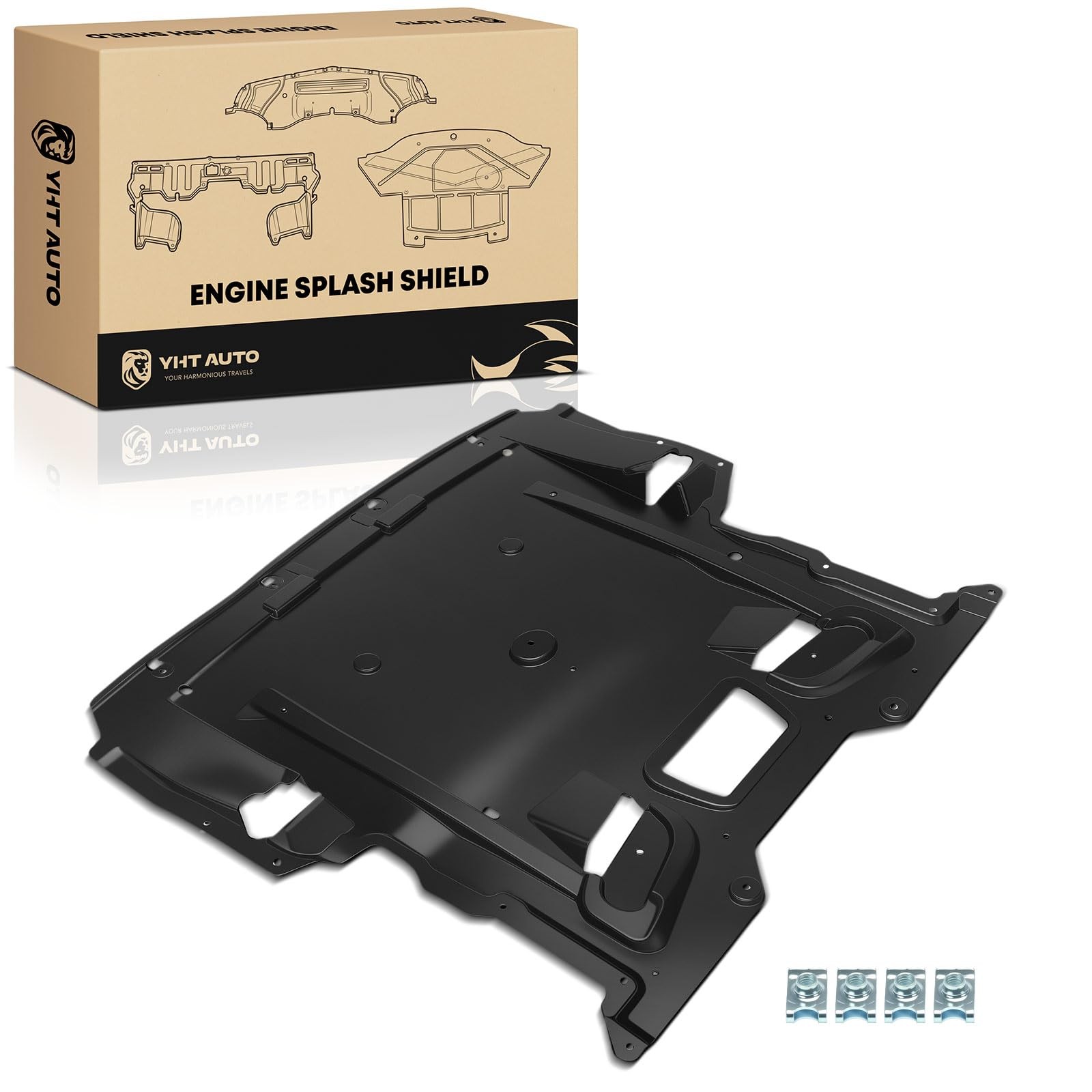Front Engine Splash Shield Plastic for 5 6 7 Series 2010-2019 w/o M Package