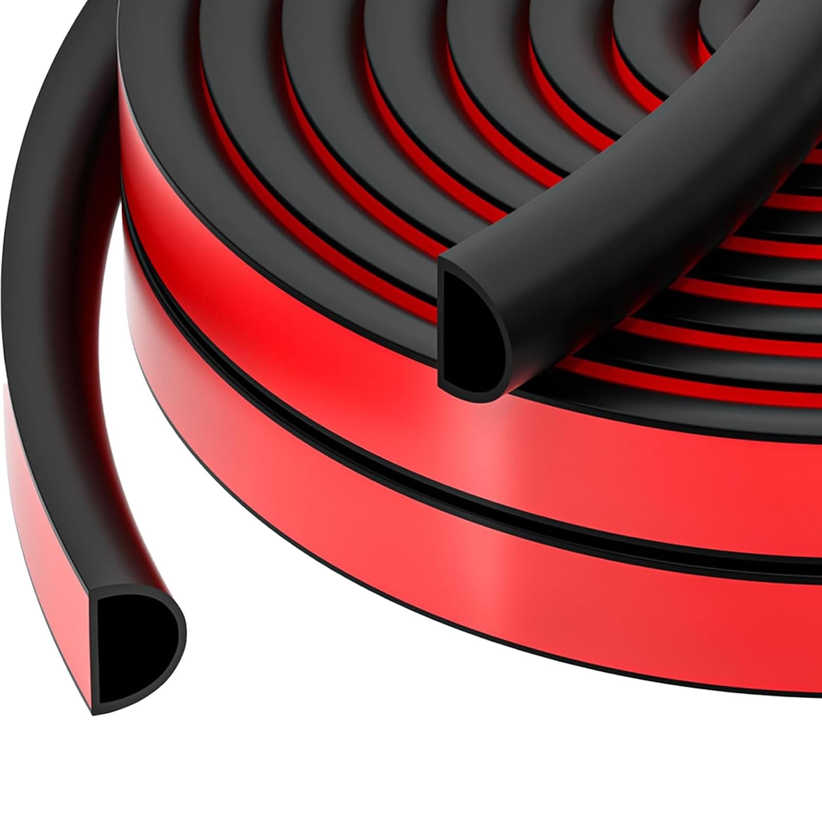 RAINFLOW 20FT Weather Stripping Door Seal  Self Adhesive Door Weather Strippi...