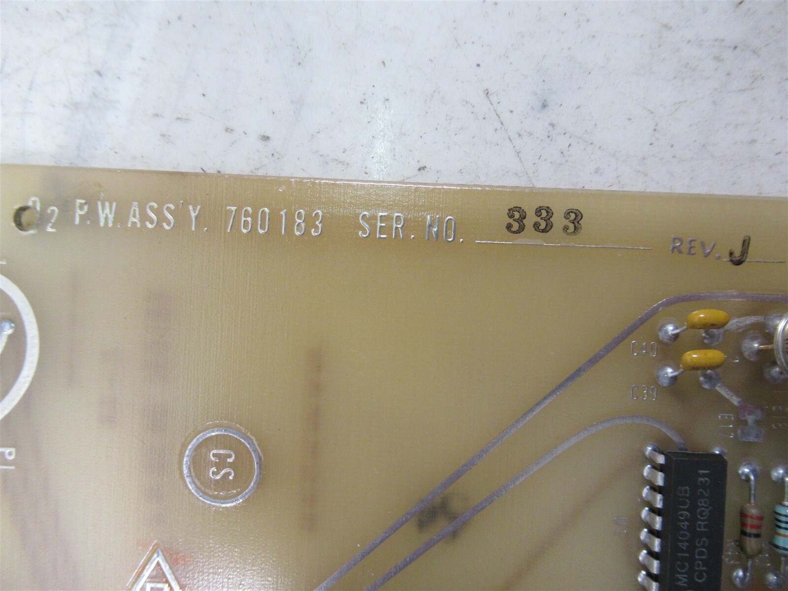 Beckman Horizon System MMC Metabolic Measurement O2 PCB Module 760183