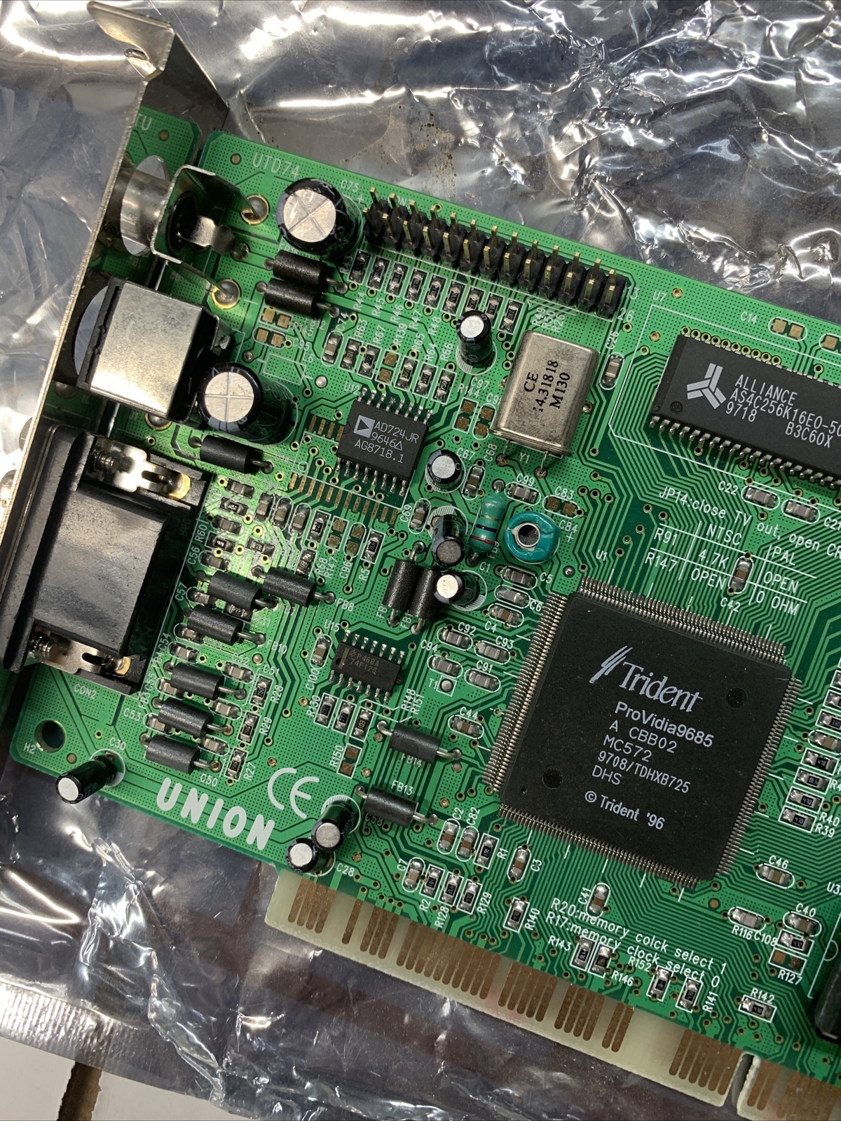 UNION Trident PCI Video Card TD9685 P14