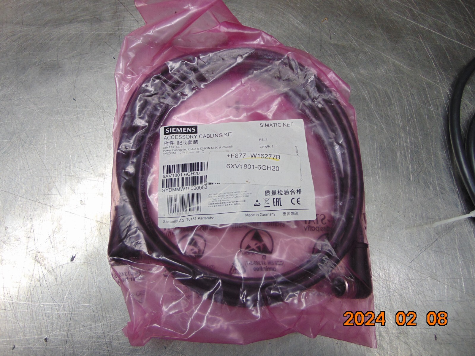 SIEMENS 6XV1801-6GH20 POWER CONNECTING CABLE