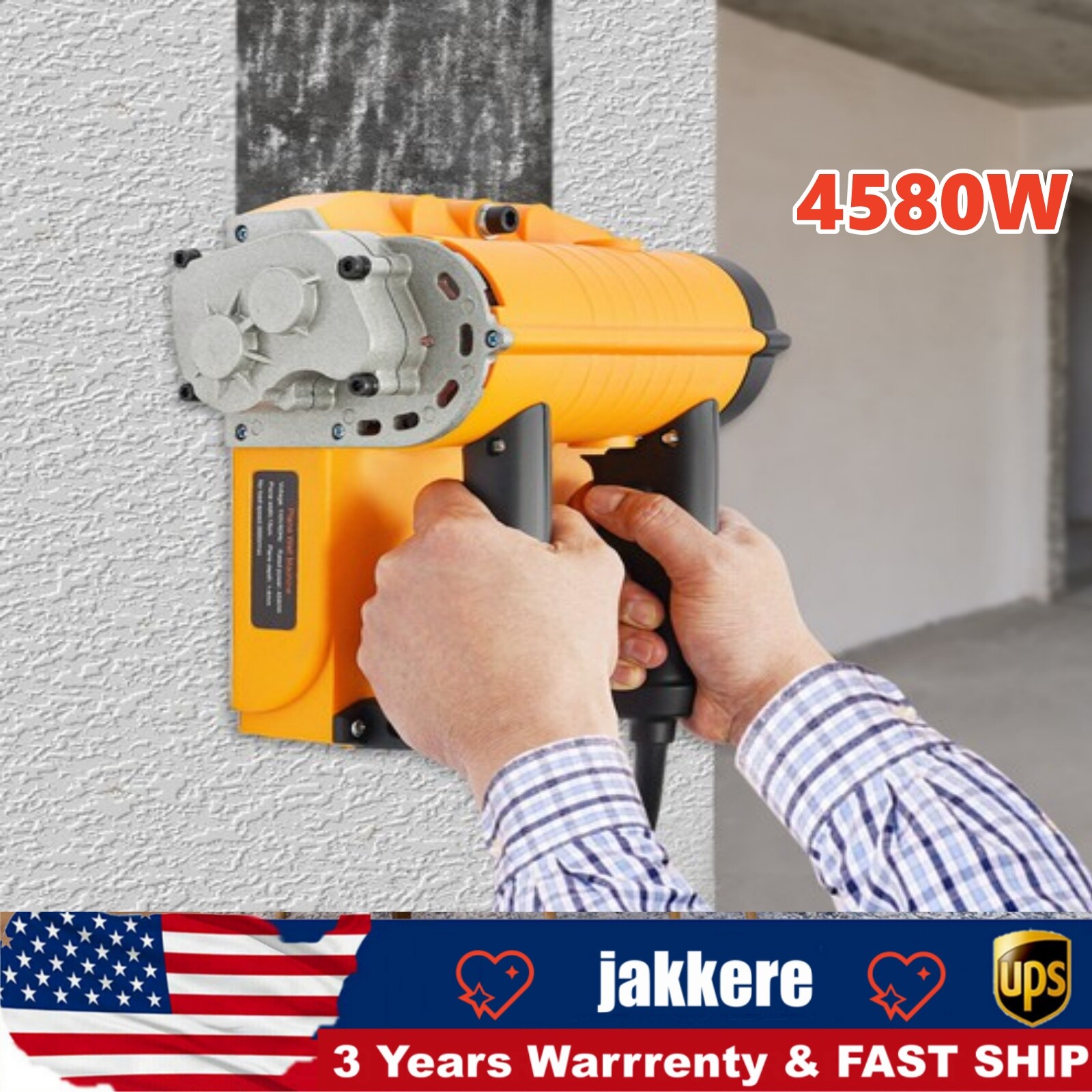 4580W Shovel Machine Electric Wall Scraper Planner Wall Planing Machine 110V US