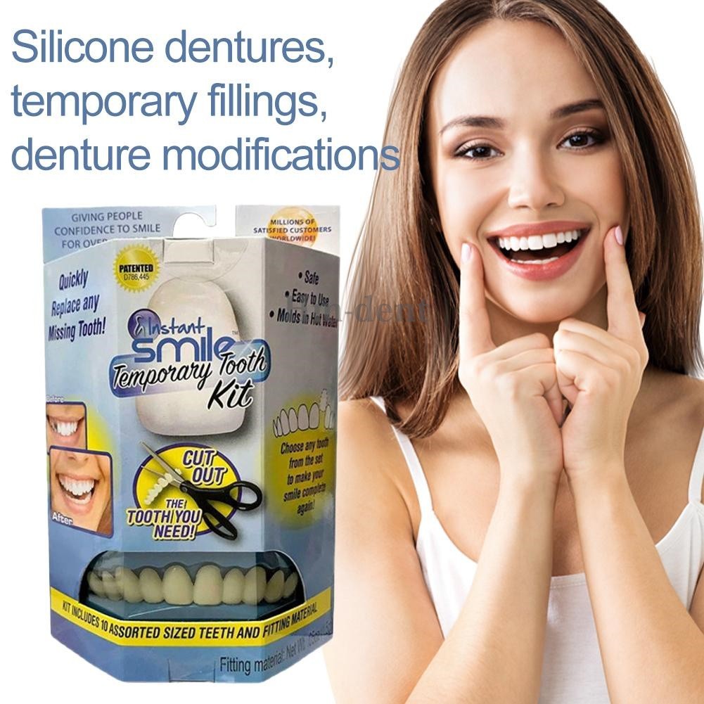 Dental Care Smile Snap on False Teeth Set Veneers Comfort Tooth Repair Filling