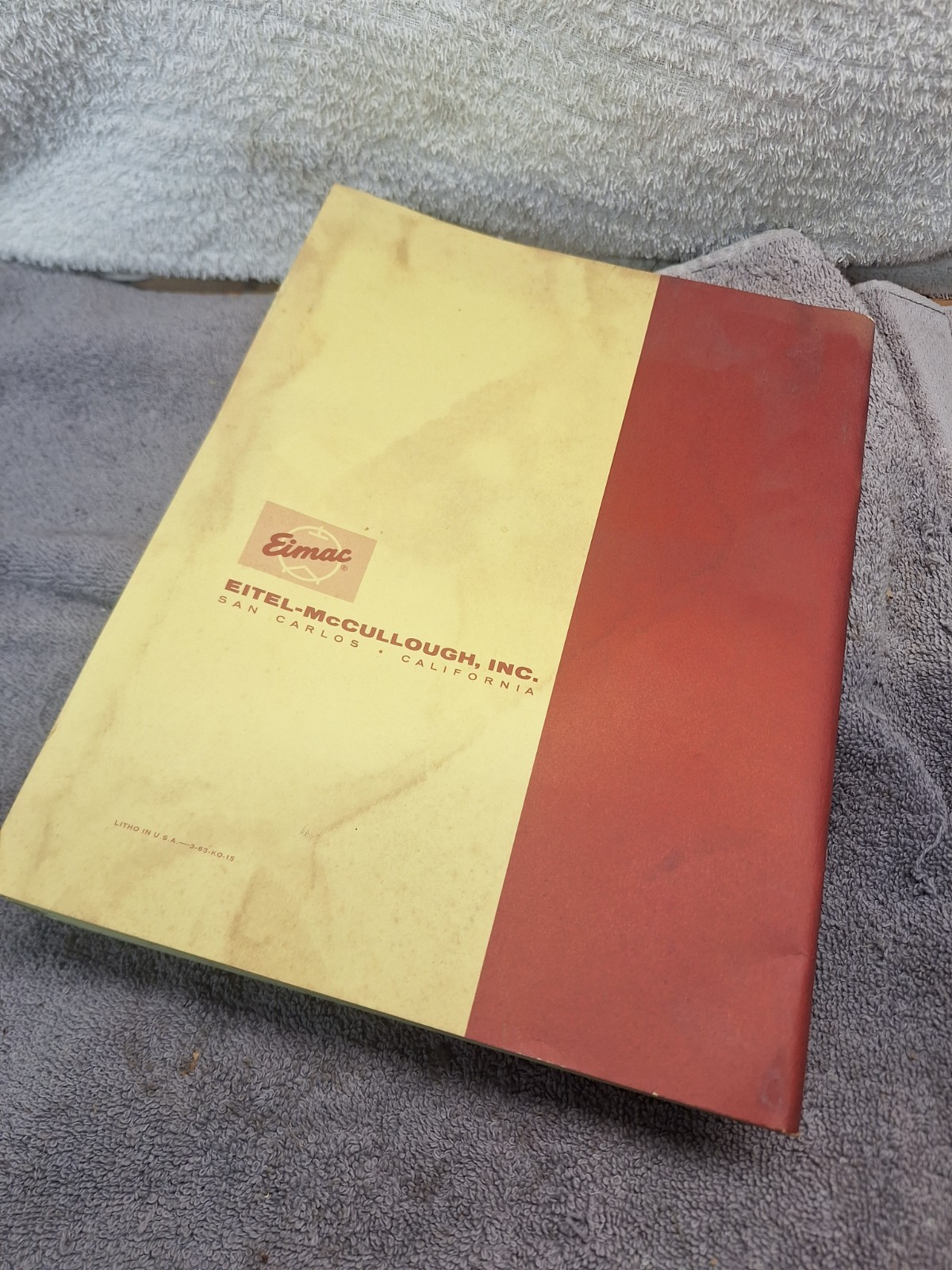Vintage EIMAC 1963 Quick Reference Catalog Manual Eitel-McCullough Tubes