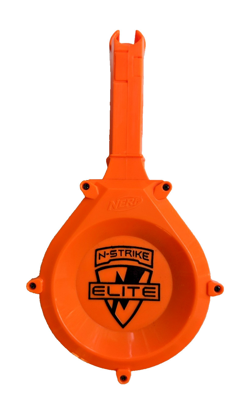 Nerf N-Strike Elite 25 Max Round Ammo Drum Magazine Replacement Dart Clip Orange