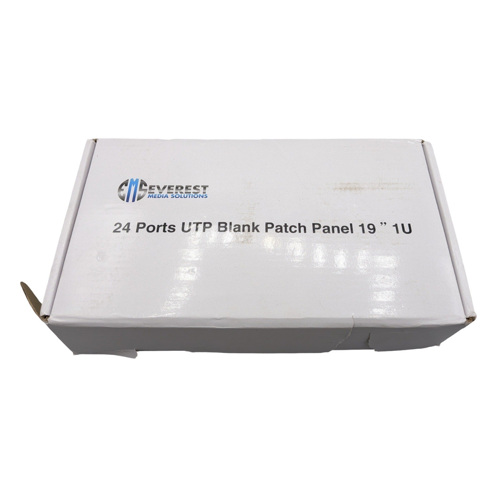 Everest Media Solutions 24 Port UTP Blank Patch Panel 19 Inch 1U Foldable Rack
