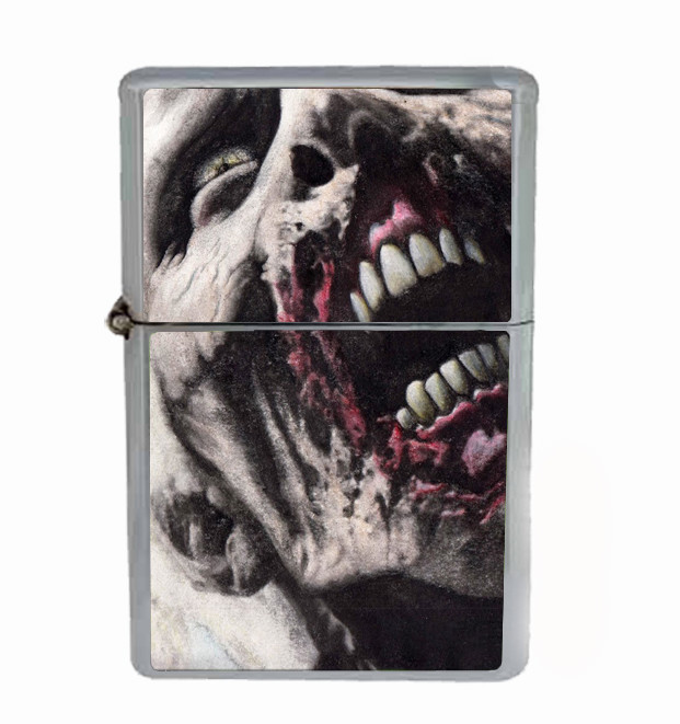 Zombie Rs1 Flip Top Oil Lighter Wind Resistant