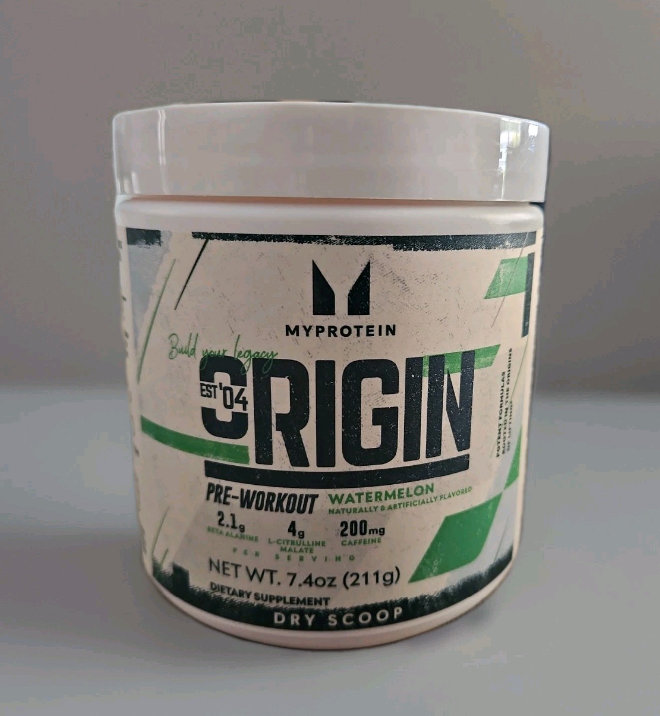 Myprotein Origin Pre-Workout Powder, Watermelon (7.4 oz) Exp 3/27