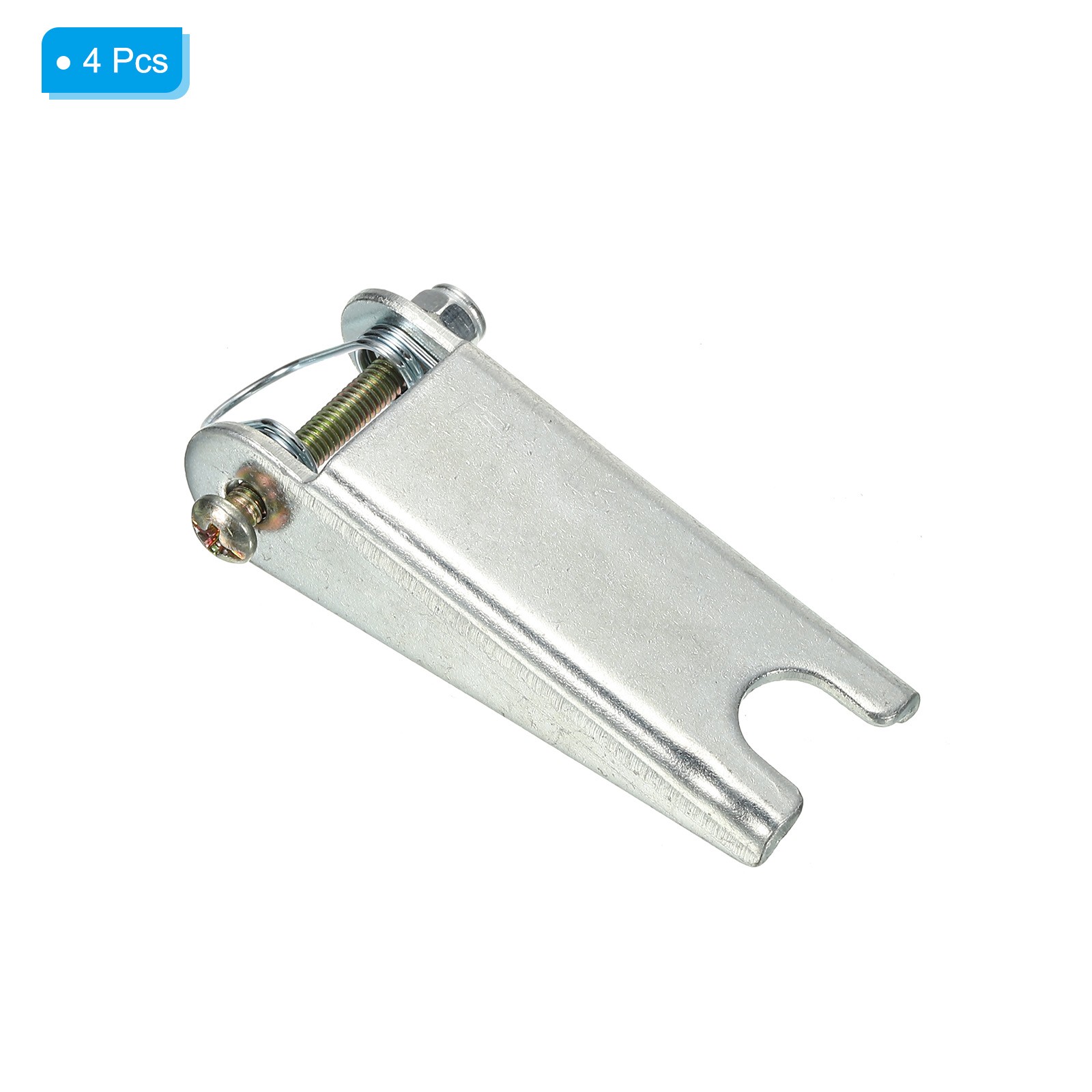 4 Sets 2.5" Hook Safety Latch Kit Metal Towing Hitch Replacement Silver