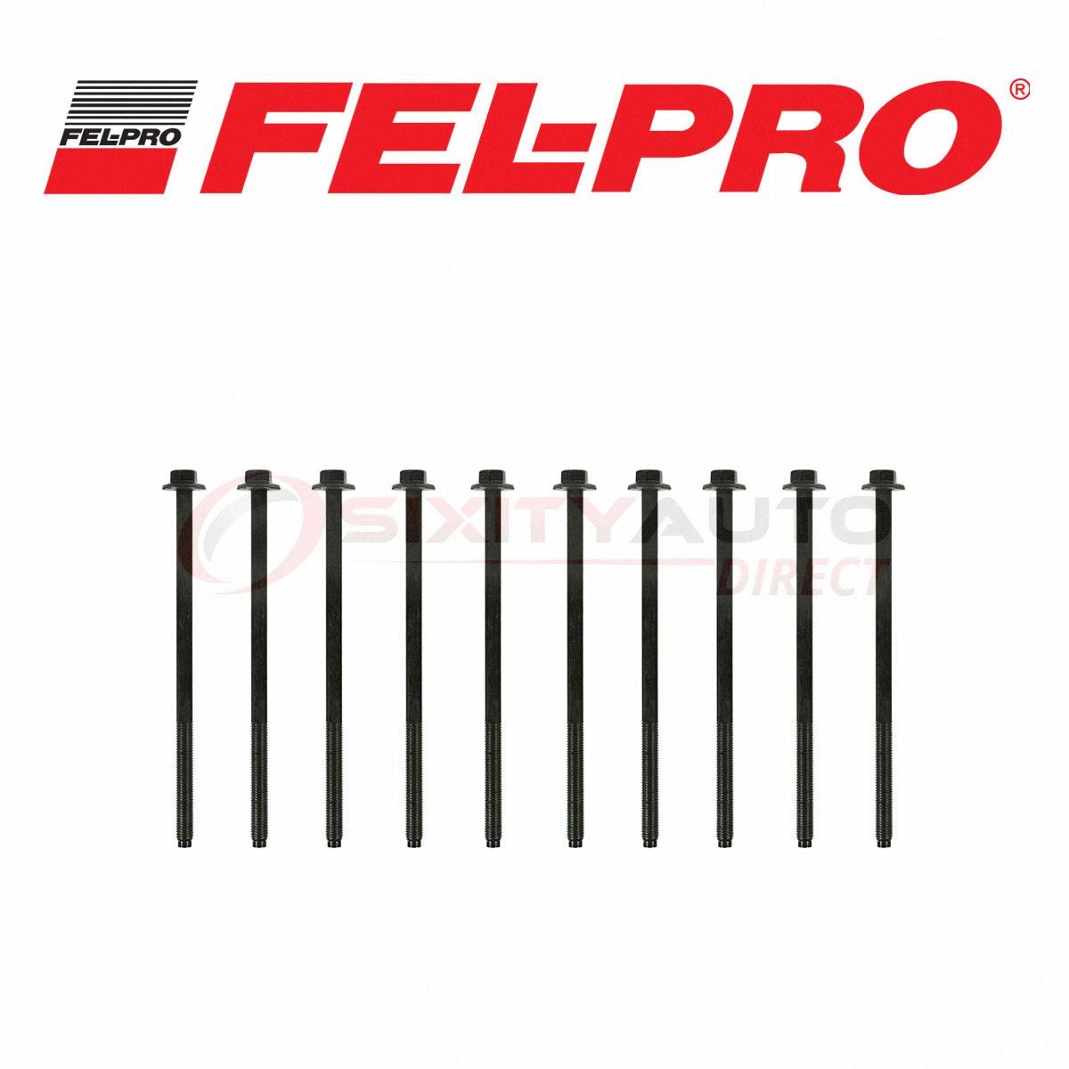 Fel-Pro Cylinder Head Bolt Set for 1997-2002 Ford E-150 Econoline Club Wagon an
