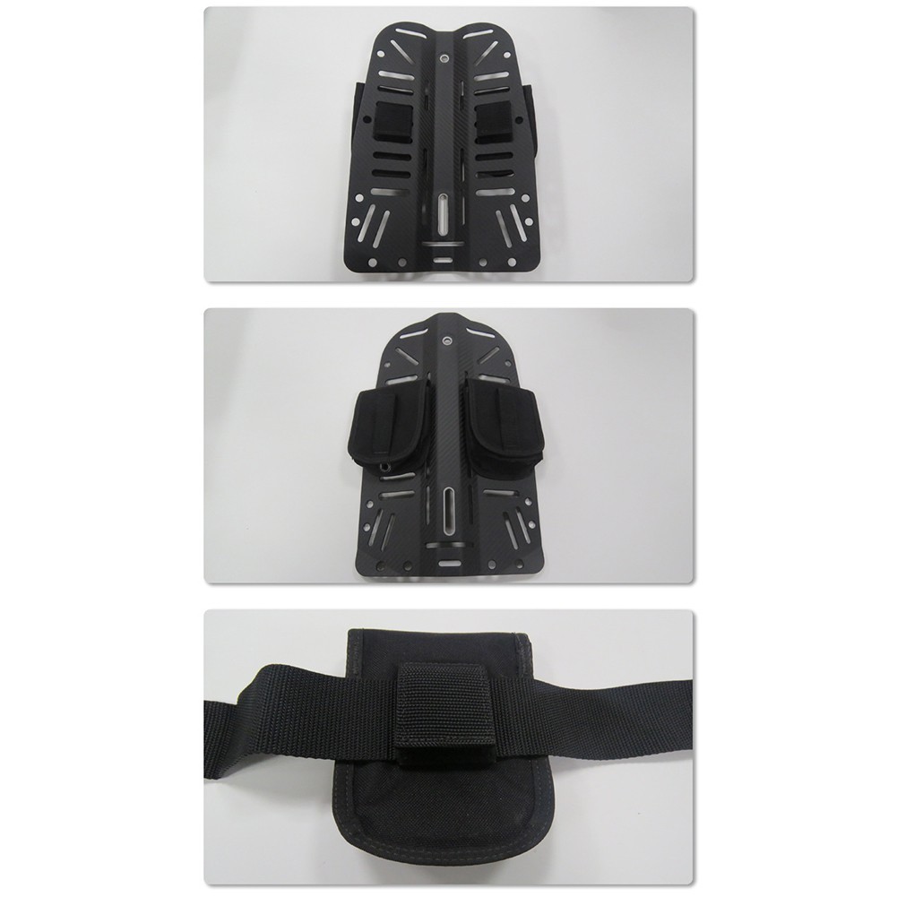 High Strength Dive Backplate for Cave Diving Carbon Fiber Construction