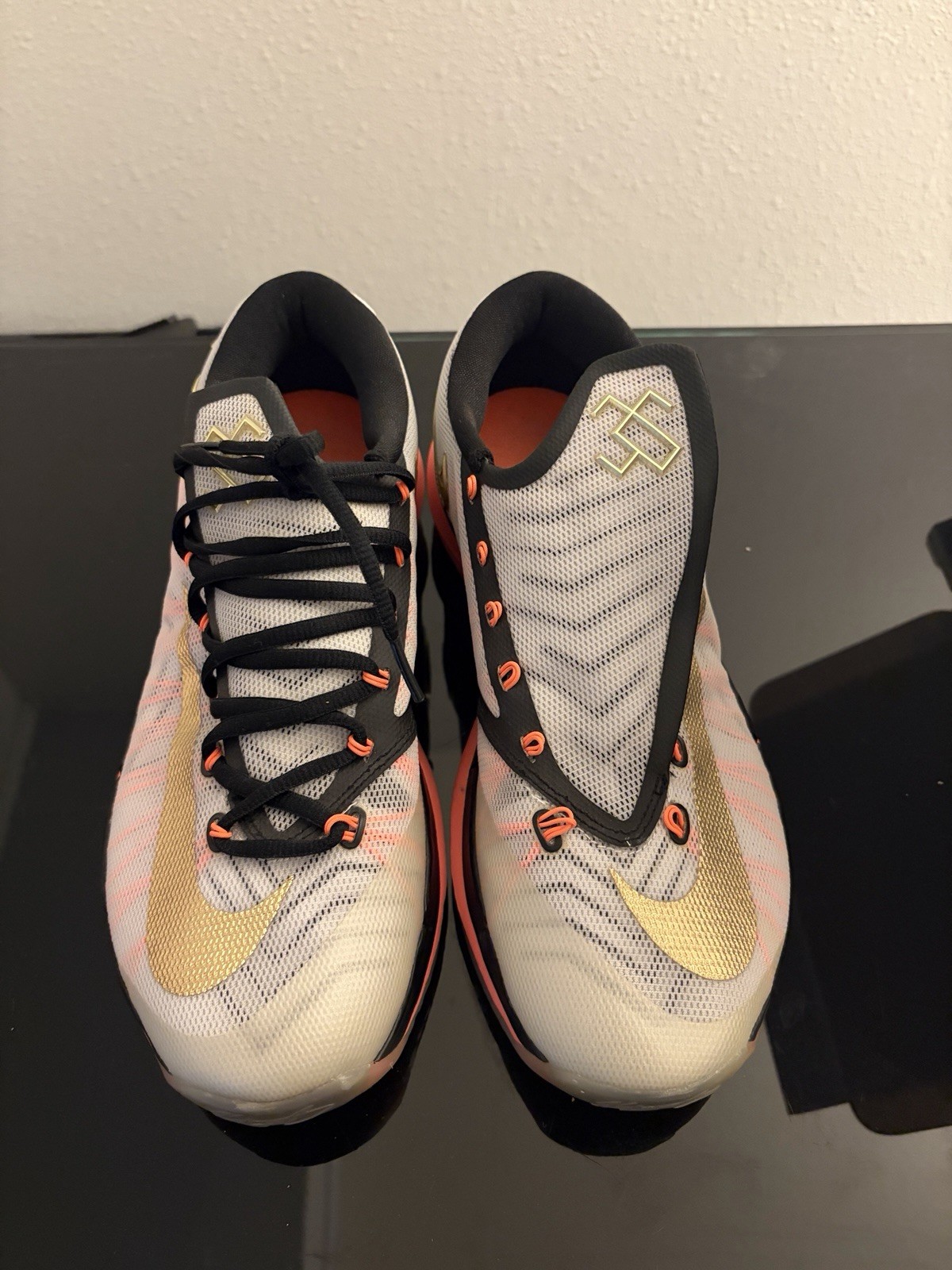 Nike KD 6 Elite - “Gold” Sz 8.5 Men's White Gold Pink Black Basketball Shoes