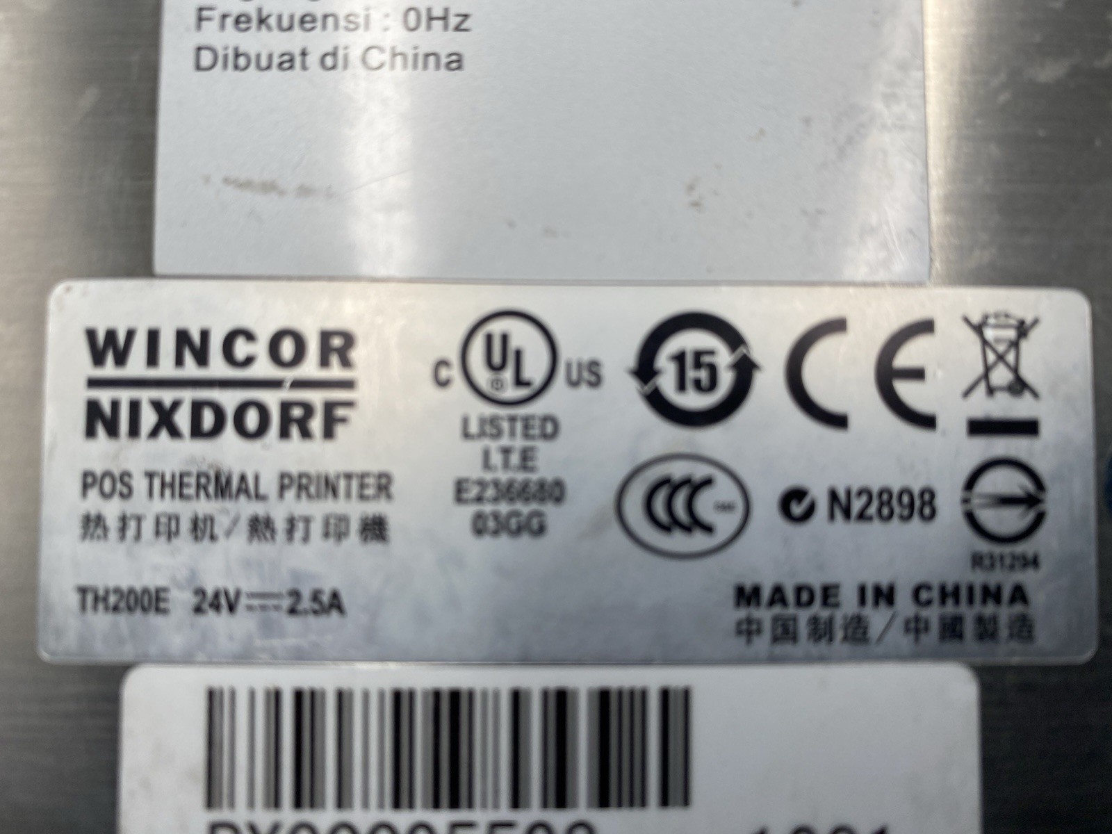 Lot of 3 Wincor Nixdorf TH200E POS THERMAL PRINTER