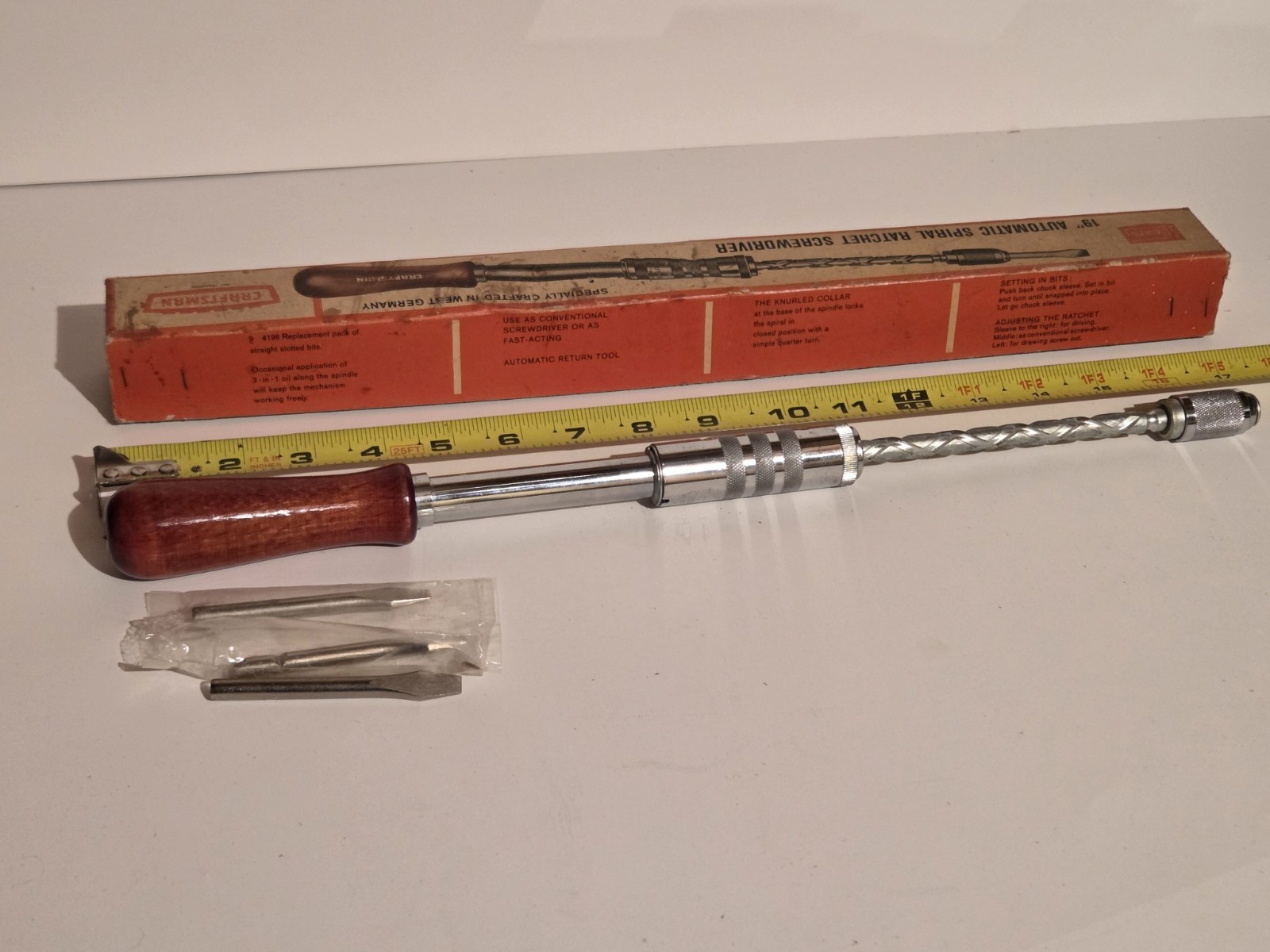 Vintage Craftsman Spiral Ratchet Screwdriver