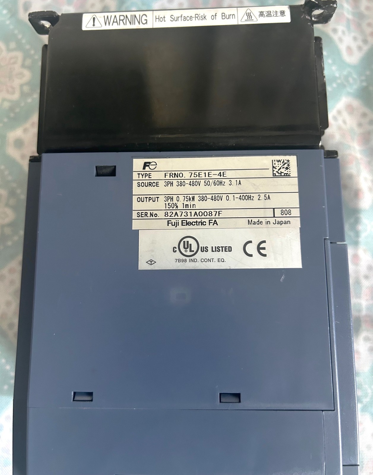 Fuji FRNO - 75E1E.4E Inverter Drive - Working Pull