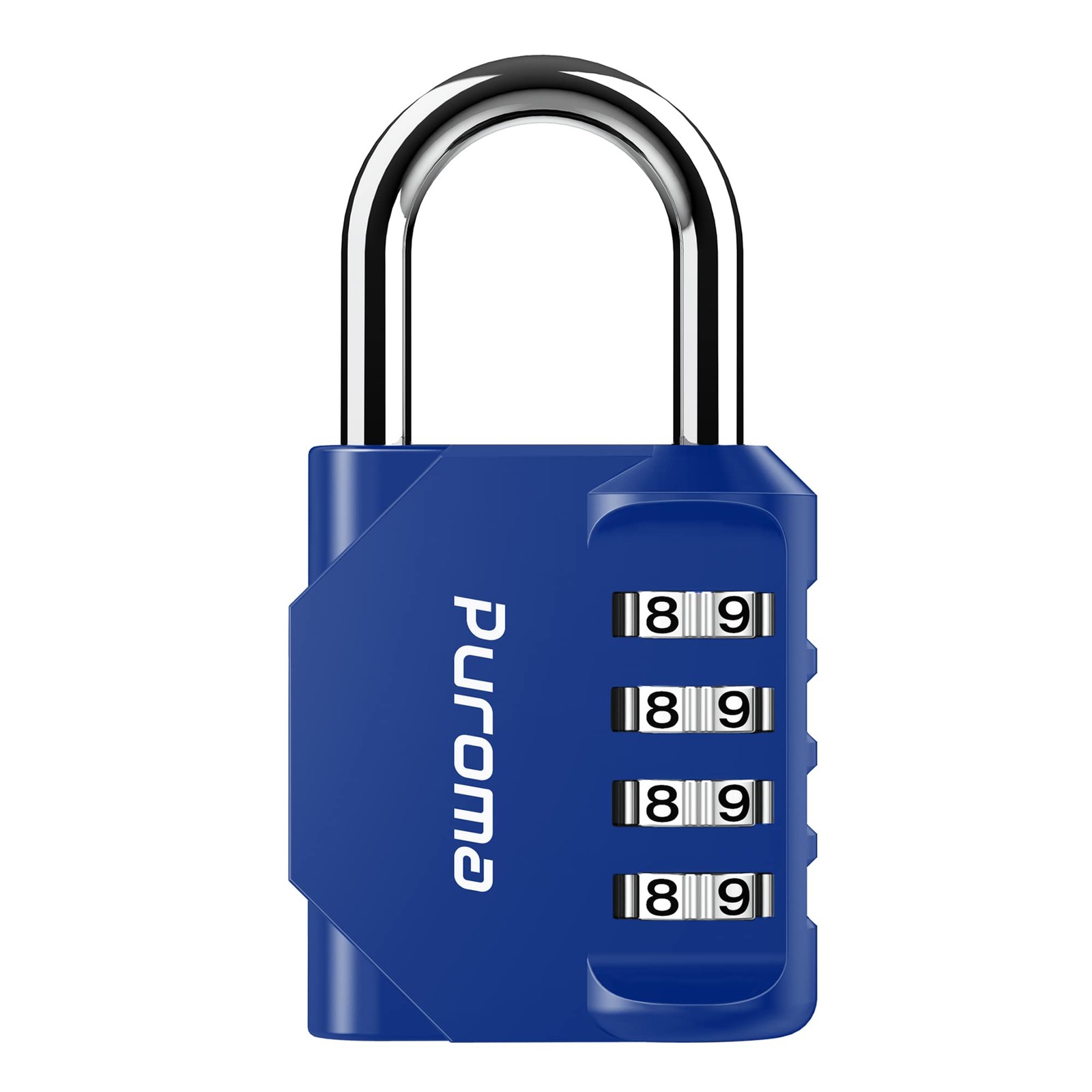 Puroma 1 Pack Combination Lock for Locker 4 Digit Outdoor Medium, Blue