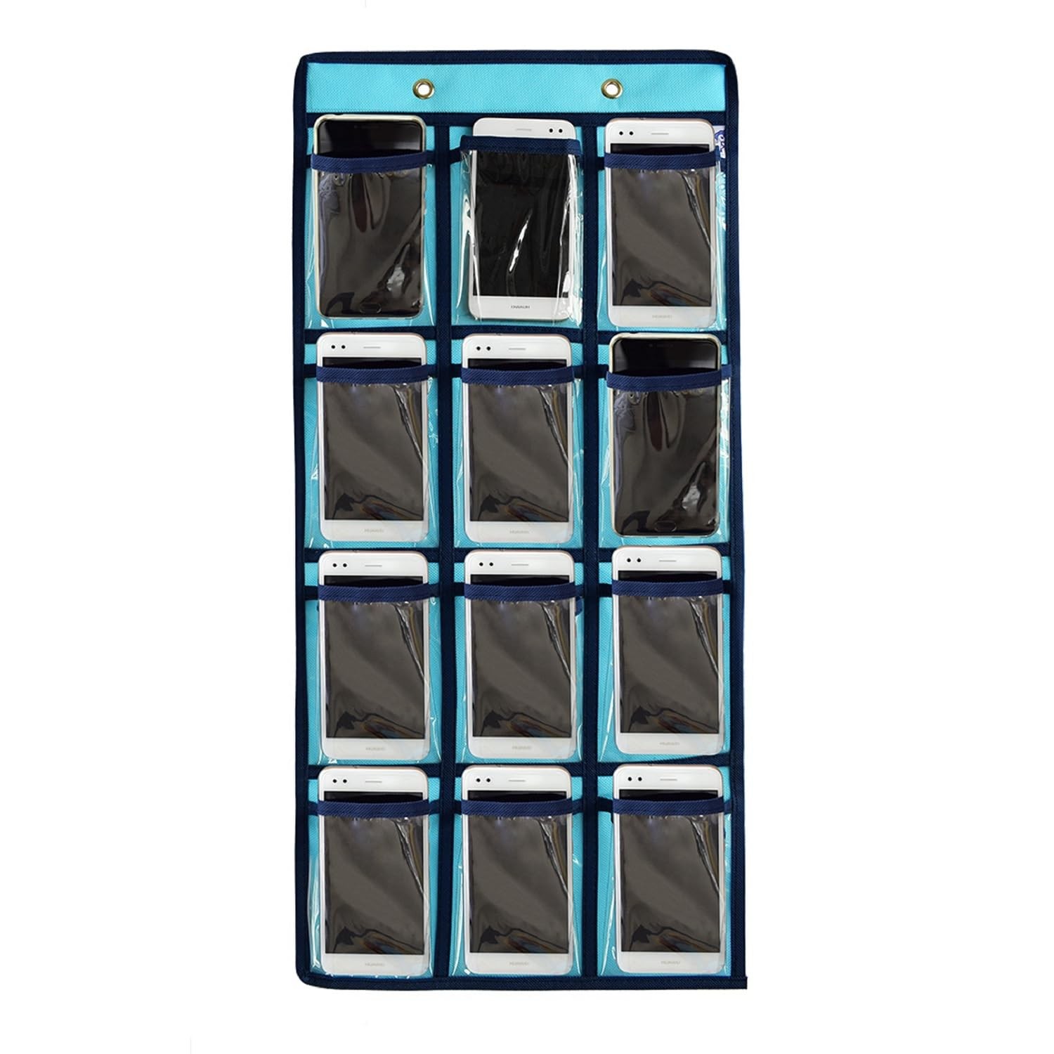 Classroom Pocket Chart For Cell Phones Calculators Over The Door Hanging Clos...
