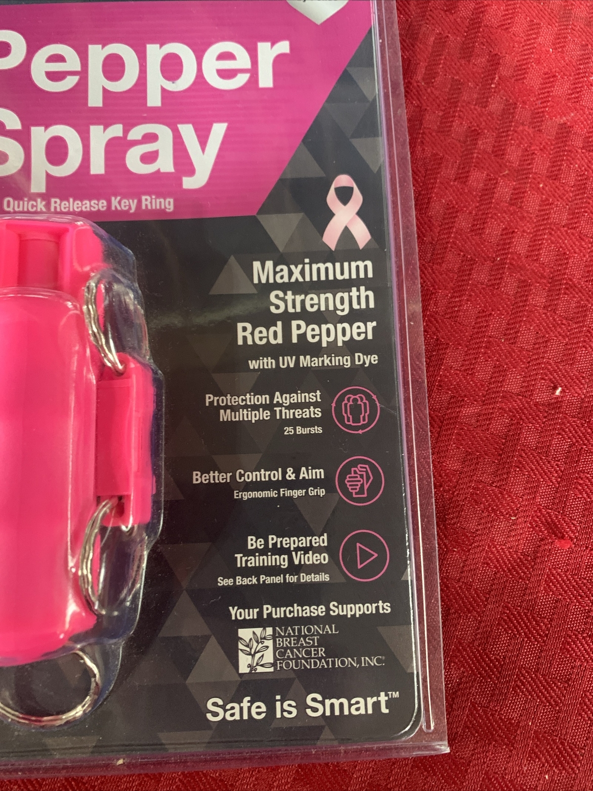 Sabre Pepper Spray With Quick Release Key Ring
