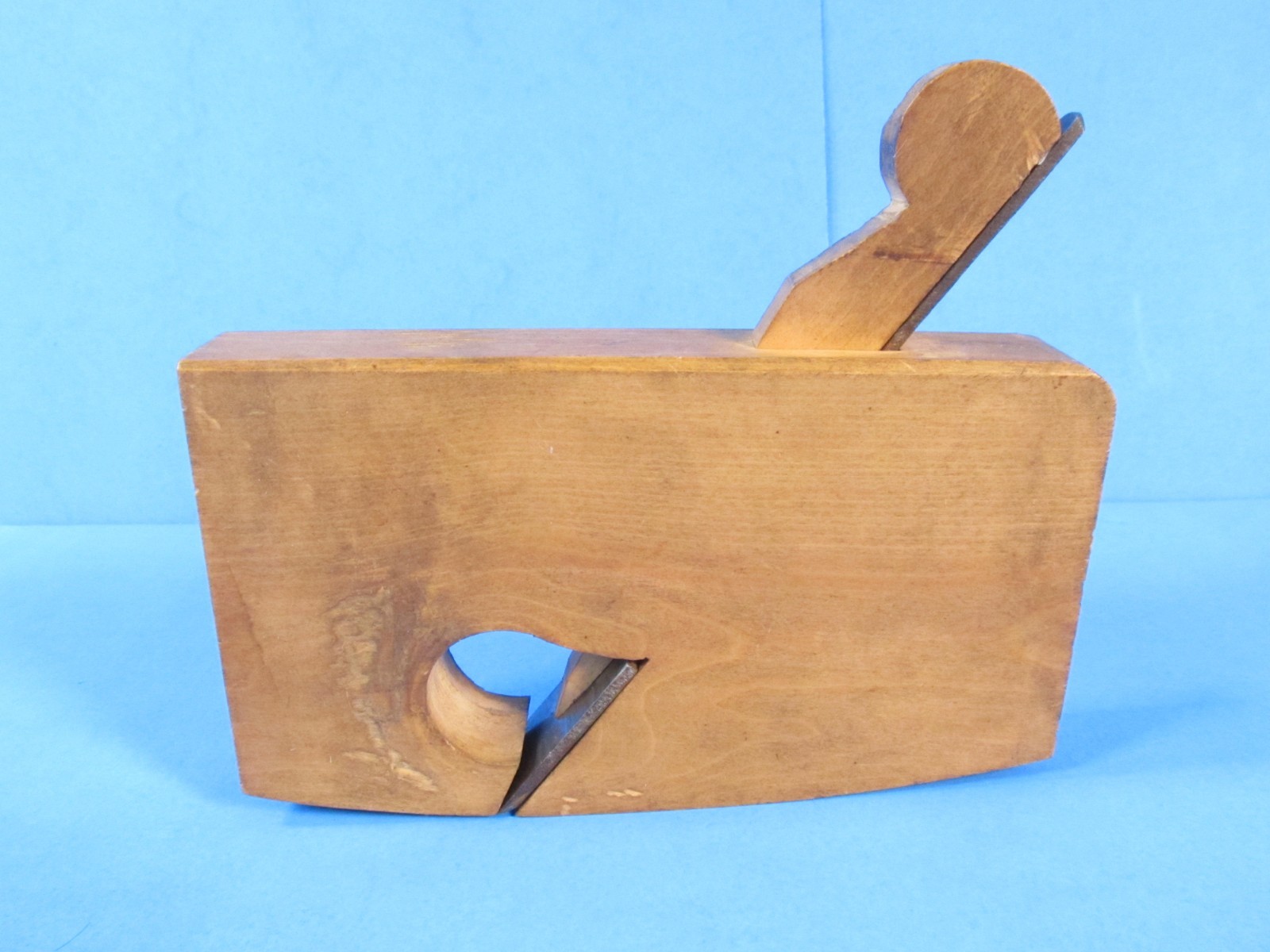 small compassed wood rabbet molding plane coachmakers or carriage makers