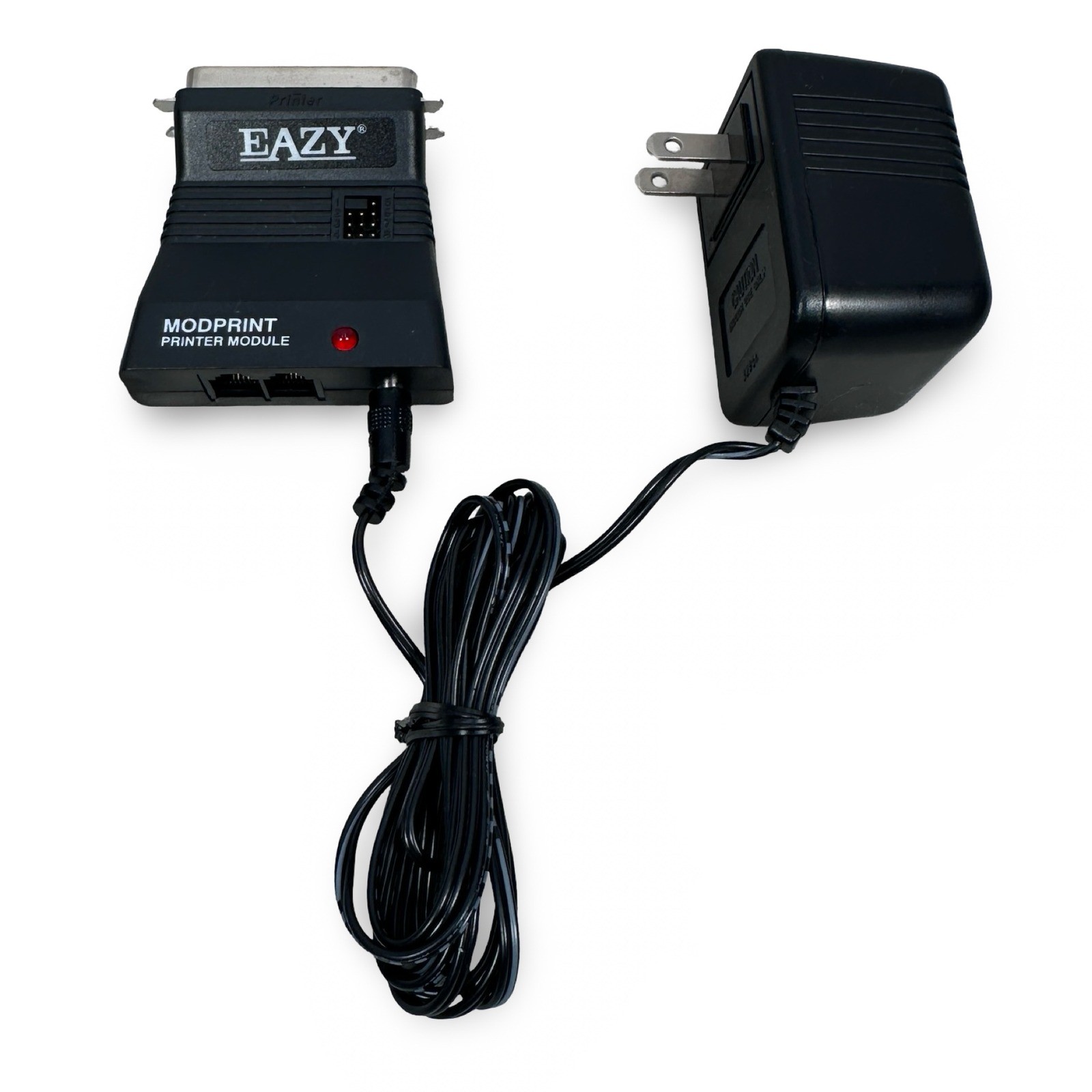 EAZY Modprint Printer Module PI670A Parallel DB25 Adapter w/ Power Supply Black
