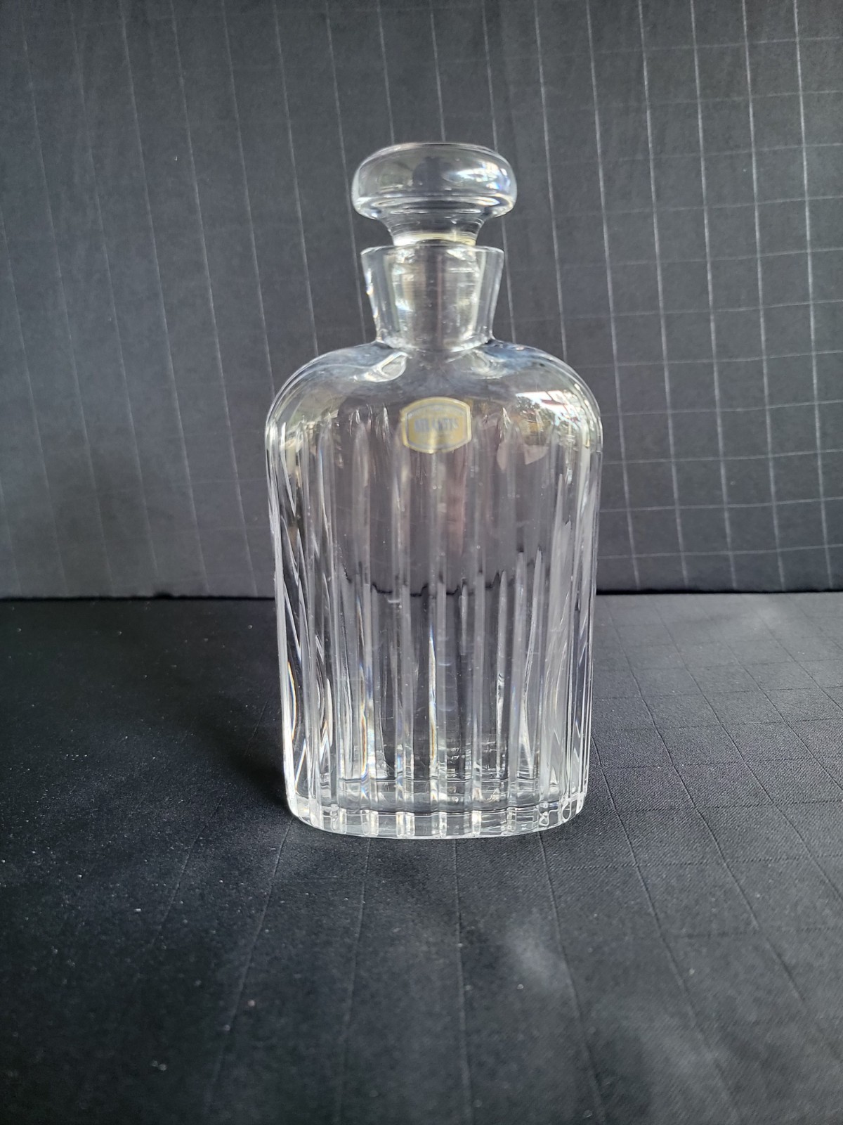 Atlantis Lead Crystal 7" Flask/Decanter Portugal