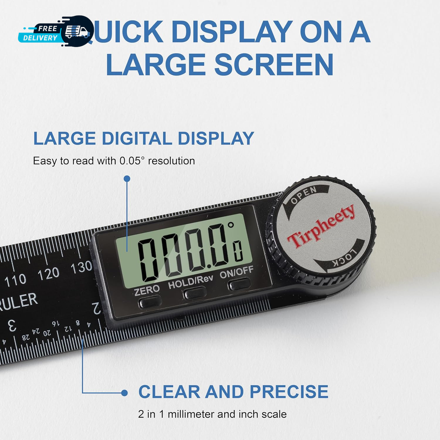 Digital Angle Finder Protractor 3Rd Generation Quick Display Angle Gauge