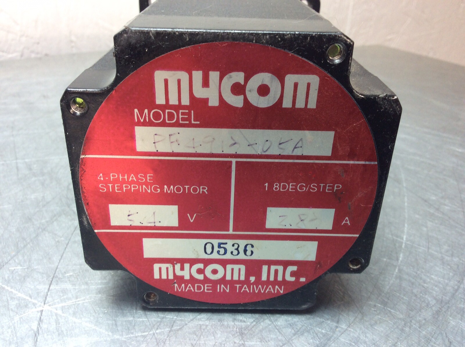 M4COM PF491-05A 0536 Stepper Motor 4-Phase Stepping 5.4V 2.8A 18 Deg/Step