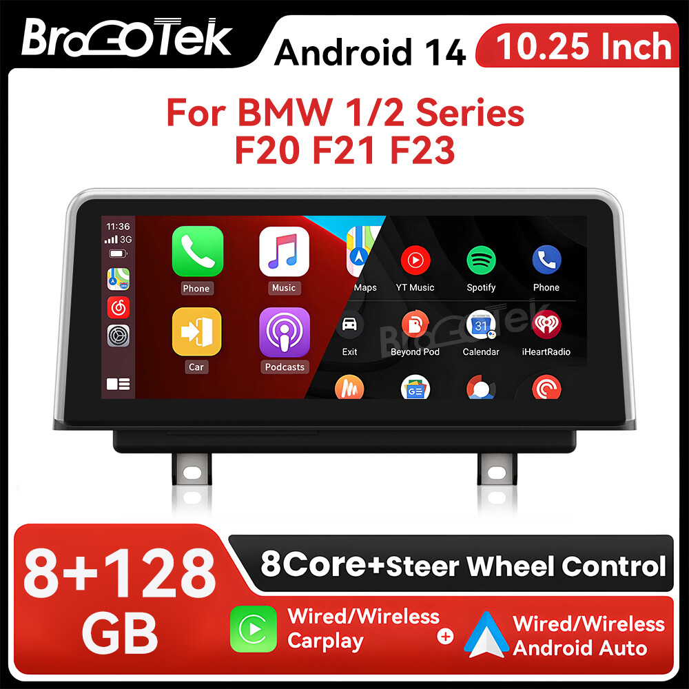 BMW 1/2 Series F20 F21 F23 Android 14 Car Stereo GPS Carplay 8+128G Sat Nav SWC