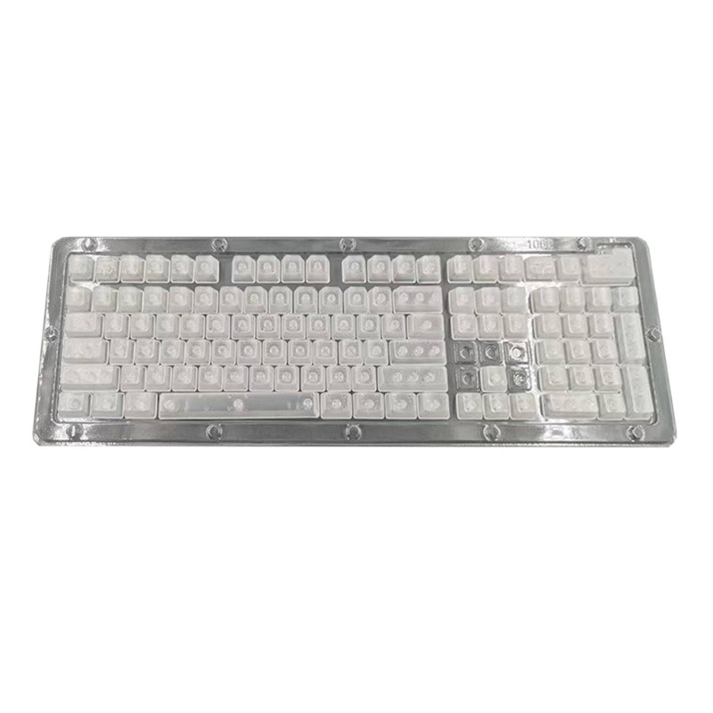 Universal 107 Key Replacement Keycaps Easy Snap On Installation ABS Material