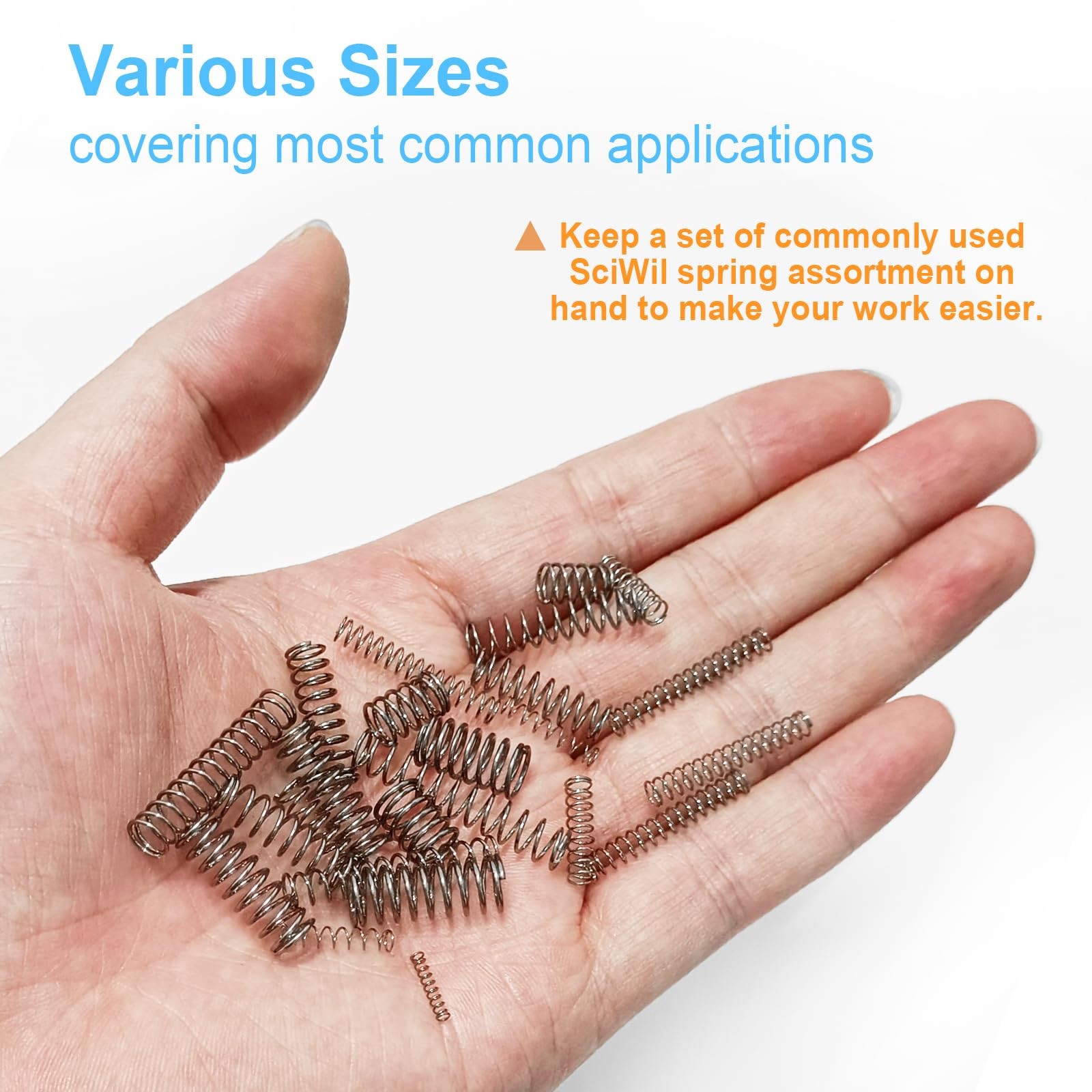 390-Piece Compression Spring Assortment Kit, 28 Sizes Small Springs Set, Stai...