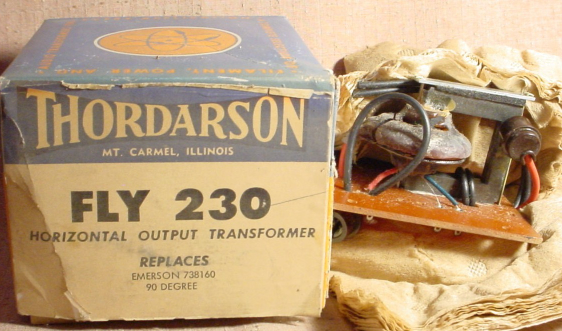 Thordarson FLY230 Horizontal Transformer 1960s NOS For Emerson 738160