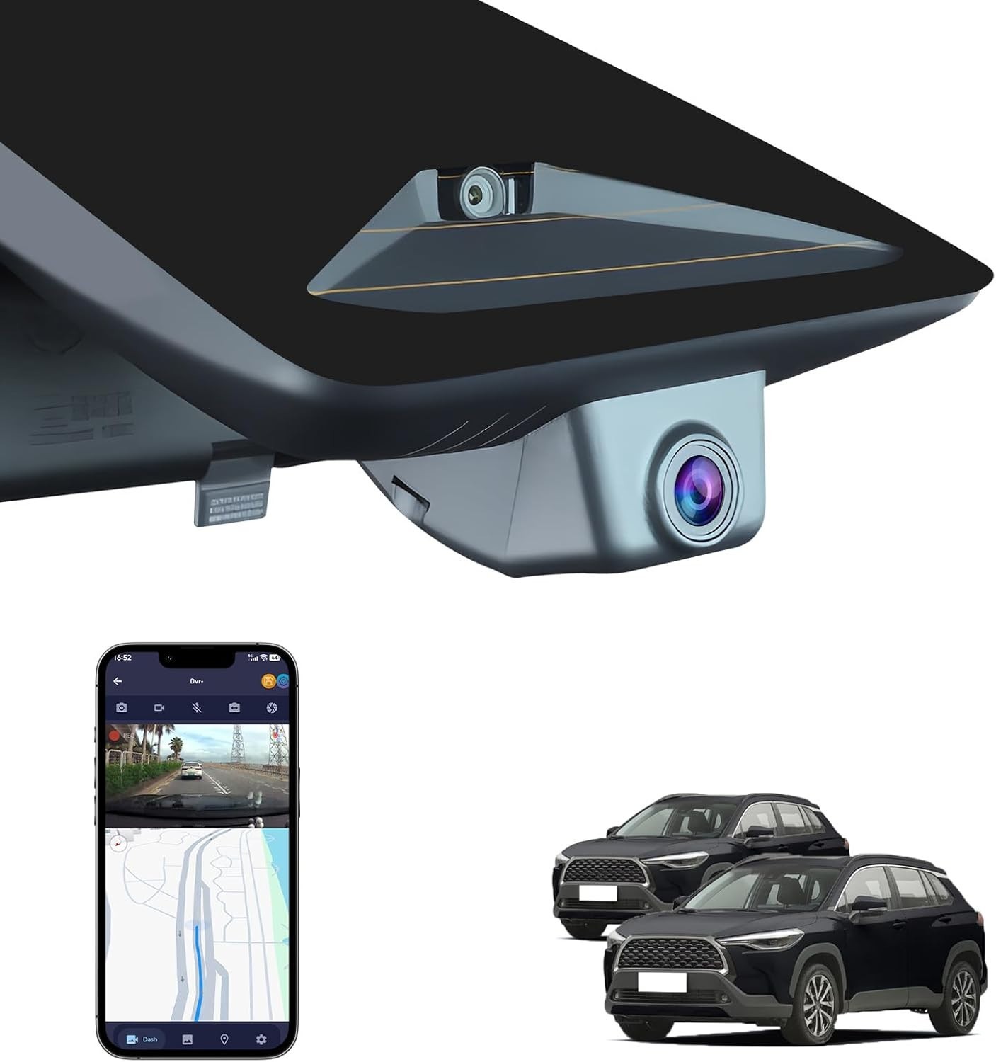 4K Dash Cam for Toyota Corolla Cross 2023-2026 & Hybrid (NOT Corolla), OEM  4299