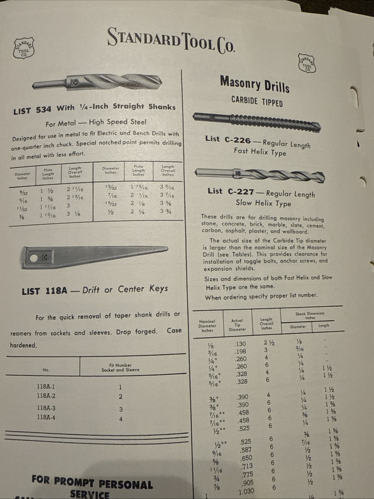 Vintage Standard Tool Co Tool Catalog USA 🇺🇸