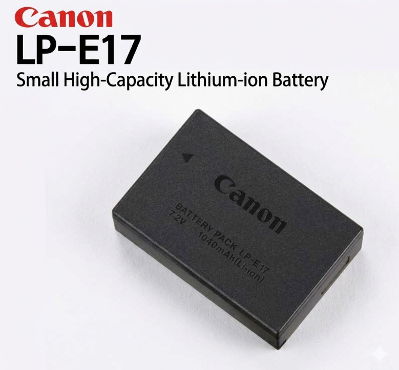 Canon Battery LP-E17 7.2V Lithium-Ion 1040mAh for EOS Rebel T7i T6i M3 RP R10