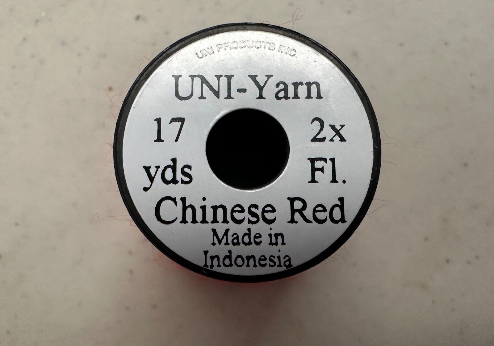 Uni Yarn 17 Yard Spool Chinese Red