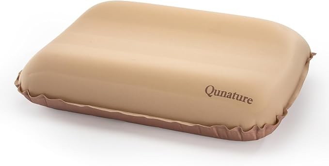 Qunature Camping Pillow,Portable Inflatable Outdoor Ergonomic Travel Pillow