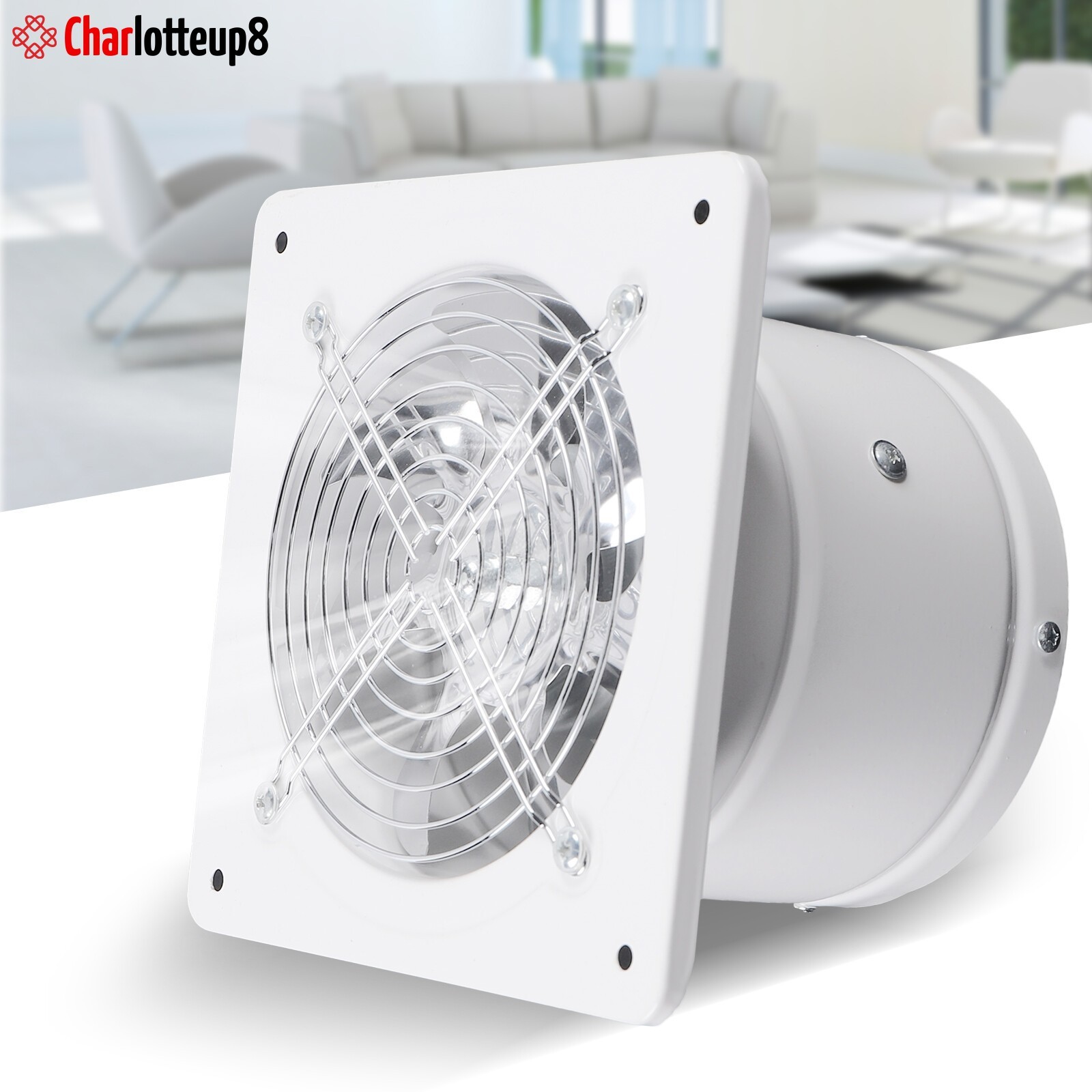 6inch Ceiling Bathroom Ventilation Mount Fan Air Vent Exhaust Toilet Wall Fan
