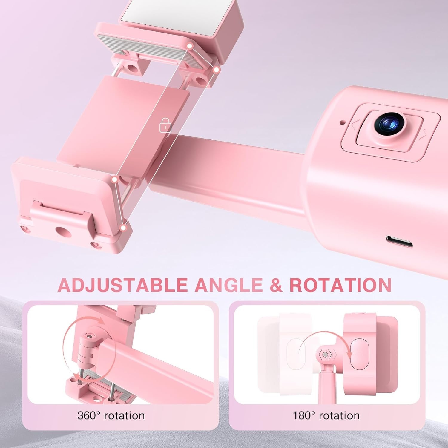 360° Auto Face Tracking Tripod: Gesture Control & Remote for Effortless Vlogging