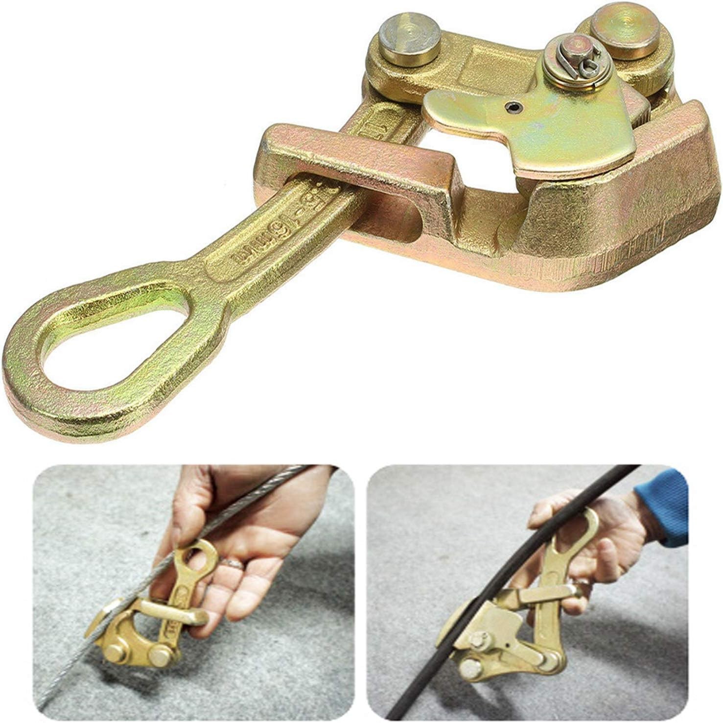 Cable Grip Wire Gripper Steel Cable Puller Tool for Wire Rope,Pulling 2204 Lb...