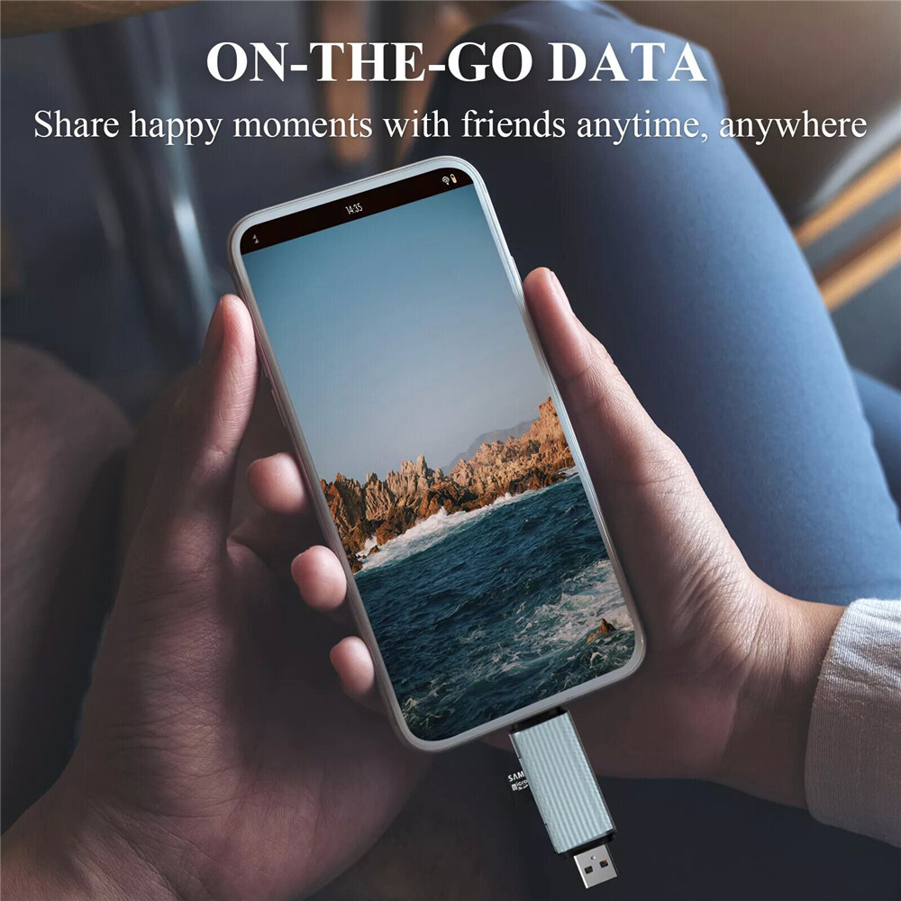 ⚡USB A USB C to TF SD Card Reader Writer OTG Adapter USB 3.0 Memory Card Reader⚡