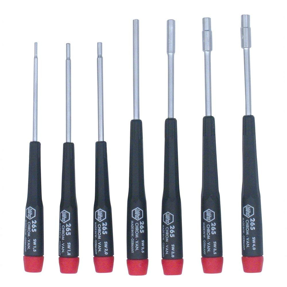 Wiha Metric Nut Driver Set with Precision Handle, 7 Piece (26592)
