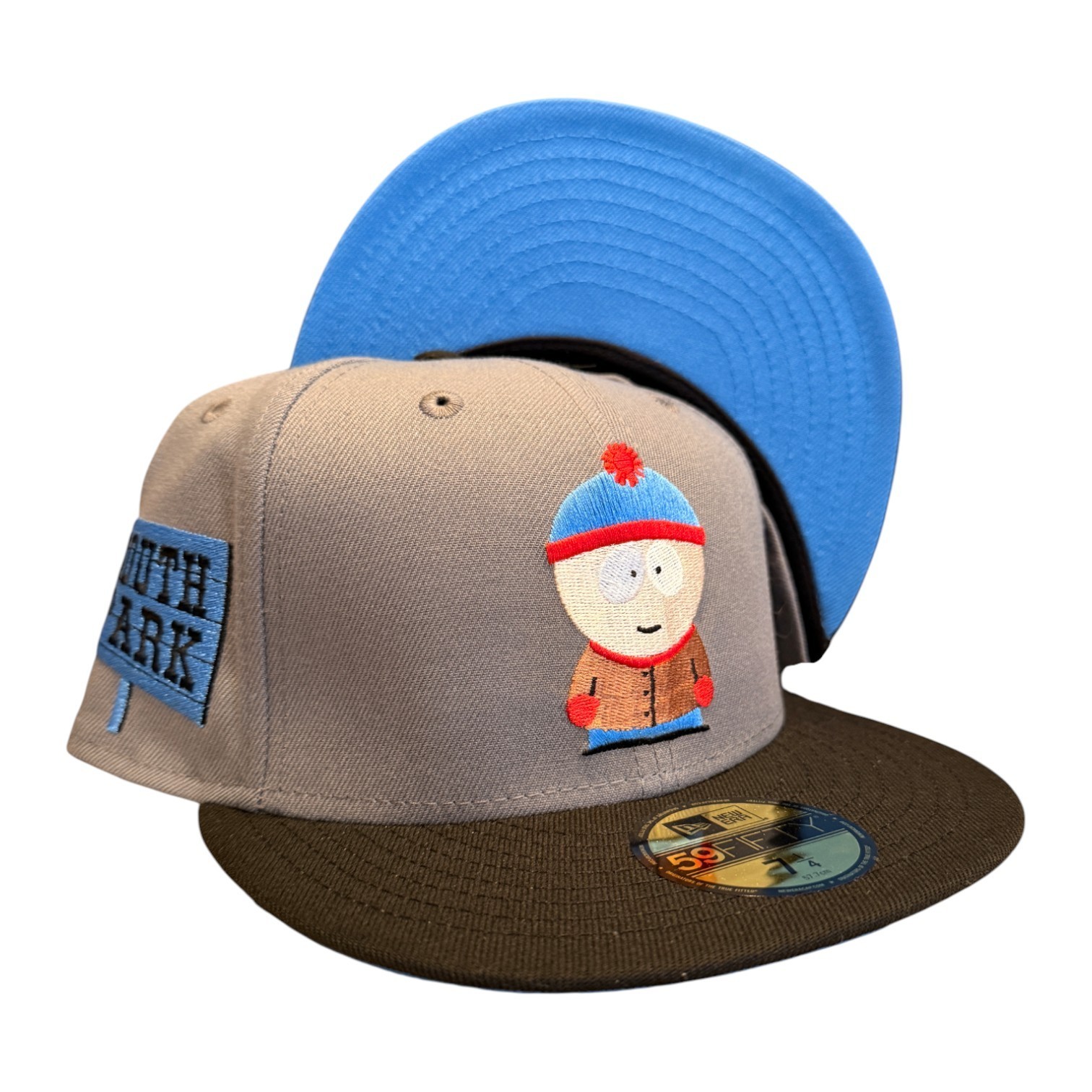 New Era South Park Collection Stan59FIFTY Fitted Hat Cap Gray Size 7 3/8