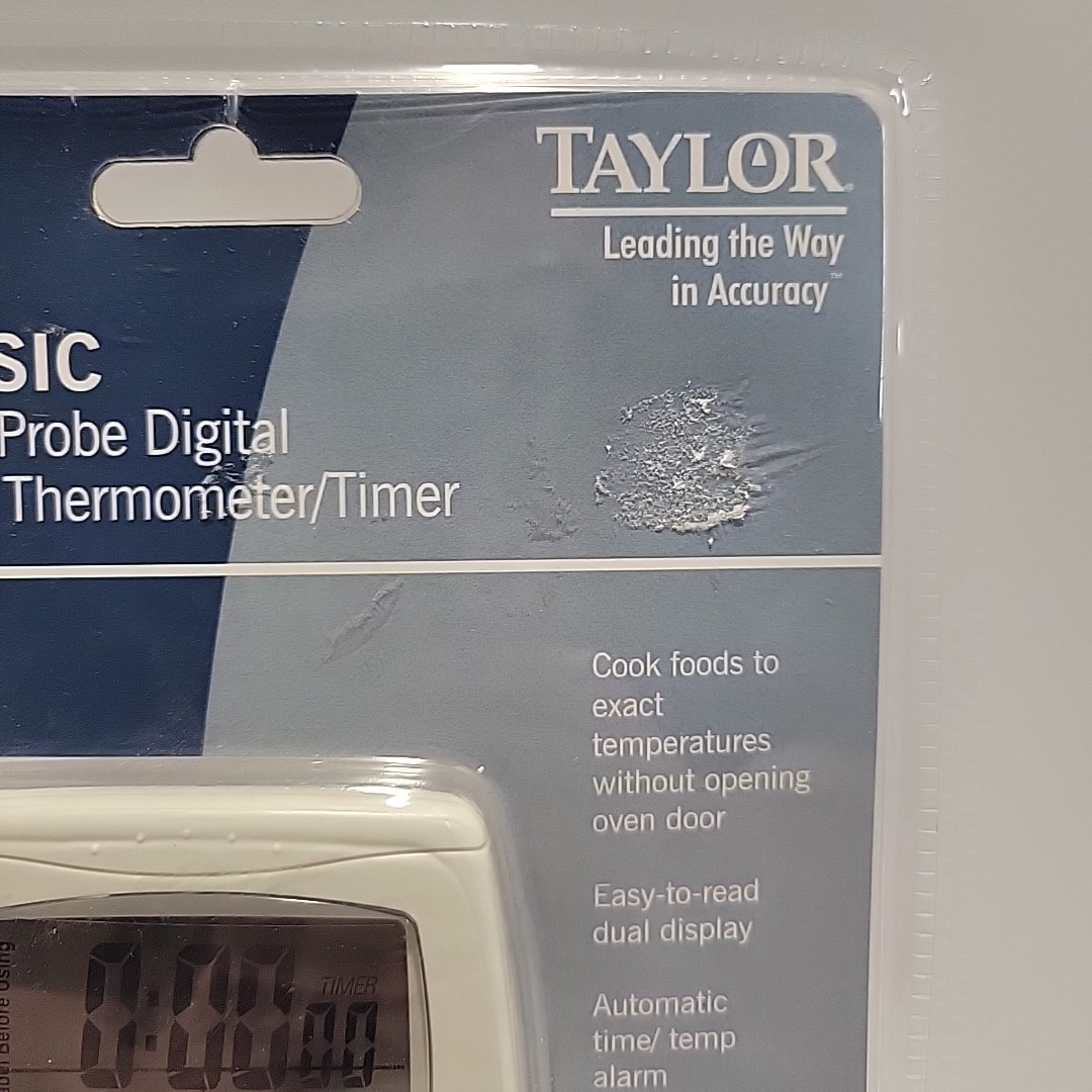 Taylor 1470 Digital Cooking Thermometer w/ Probe & Timer NEW 2004 Sealed