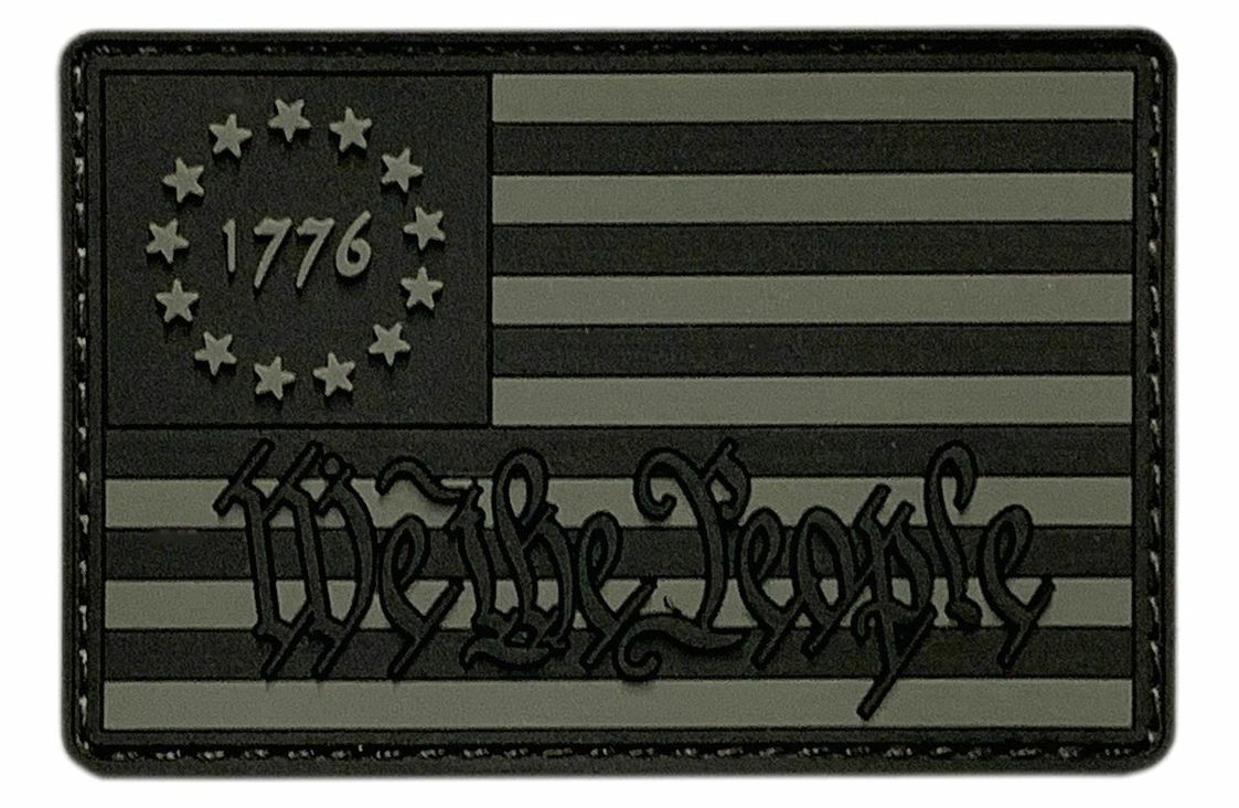We the People Betsy Ross 1776 Flag Patch (PVC Rubber-BR3)