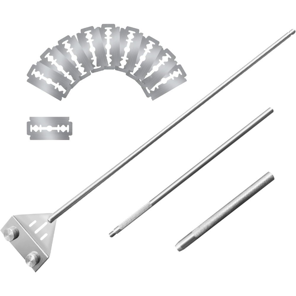 Algae Scraper for Glass Aquariums, 25.6" Fish Tank Cleaner, Stainless Steel