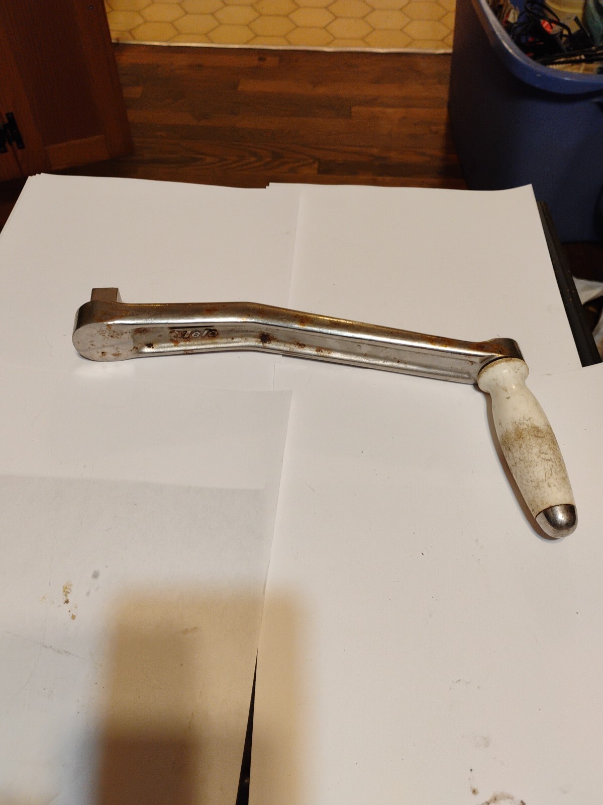 Telo Chrome Over Bronze Non Locking Winch Handle
