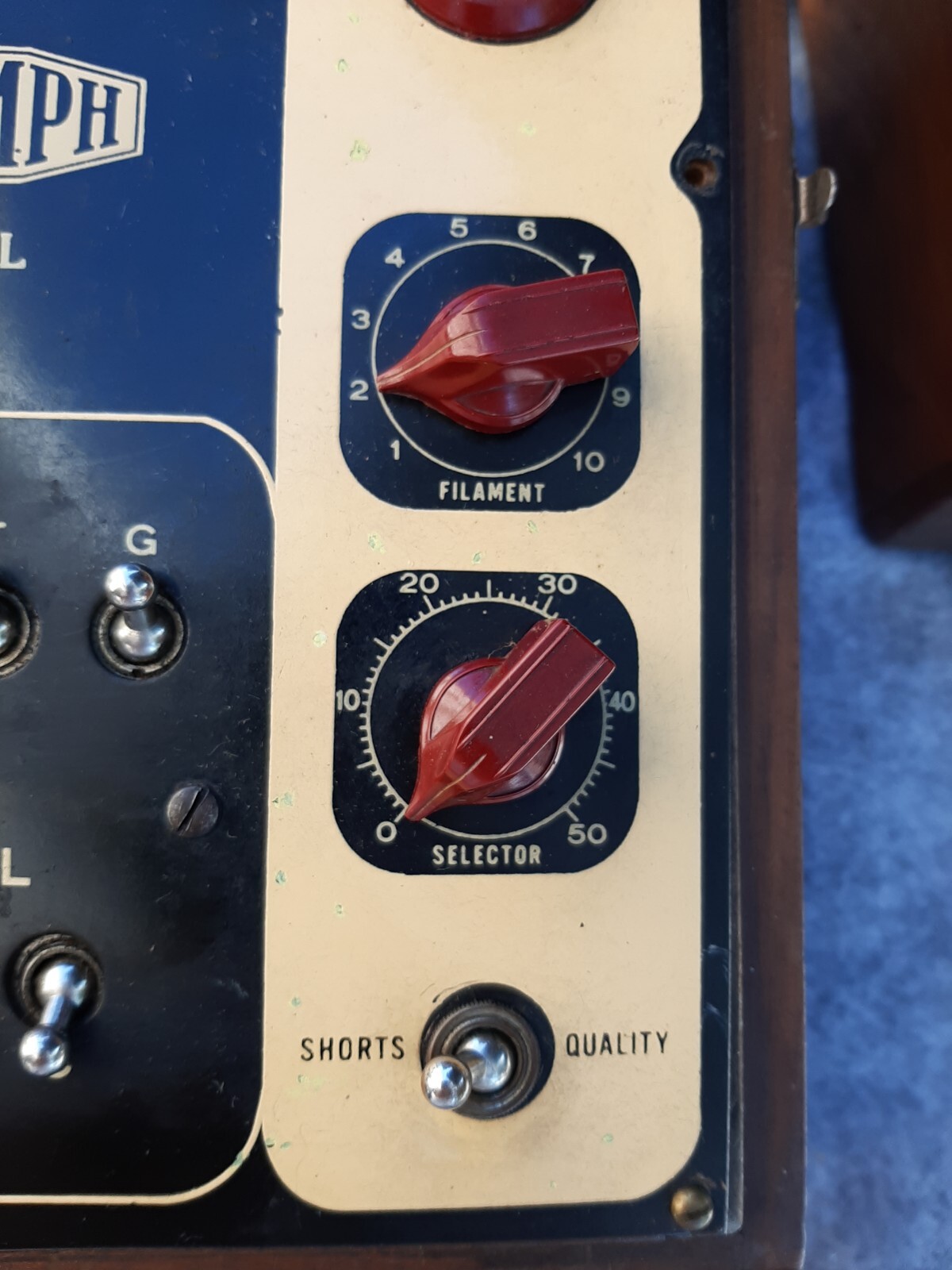 Vintage Tube Tester Triumph Rare Not Tested