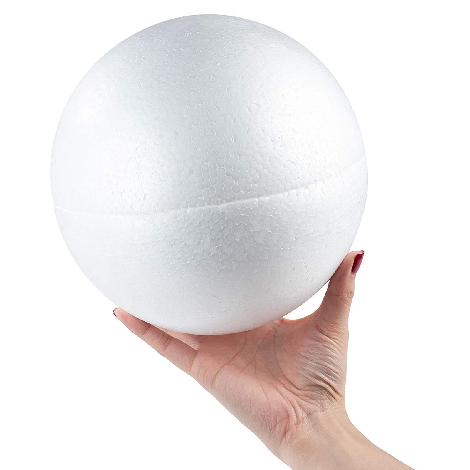 2 Pack Half Sphere Foam Balls for Crafts - 7.8 x 7.8 x 3.9 Large Hollow Dome ...