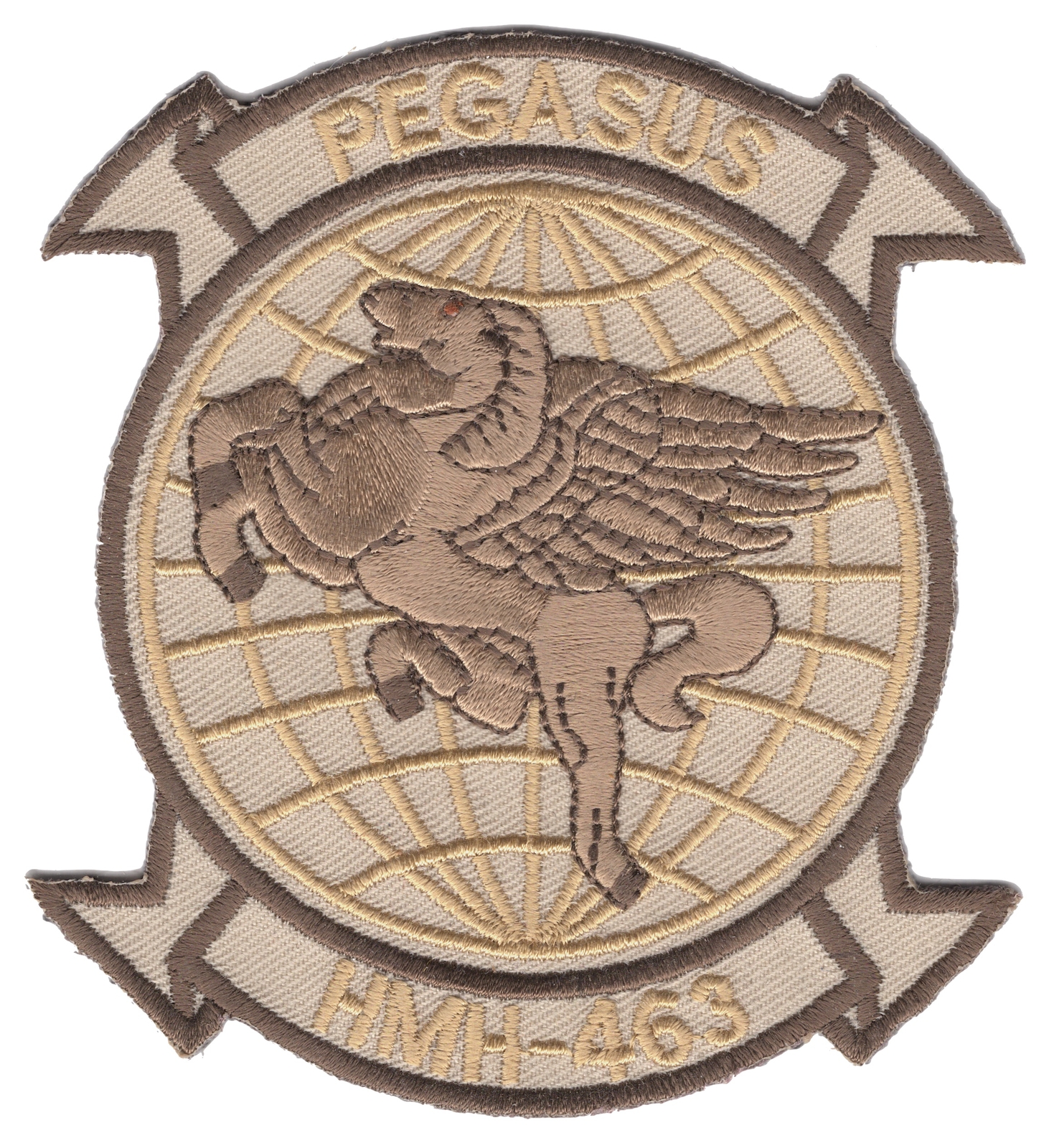 HMH-463 "Pegasus" Desert US Marine Corps Heavy Helicopter Squadron  Patch